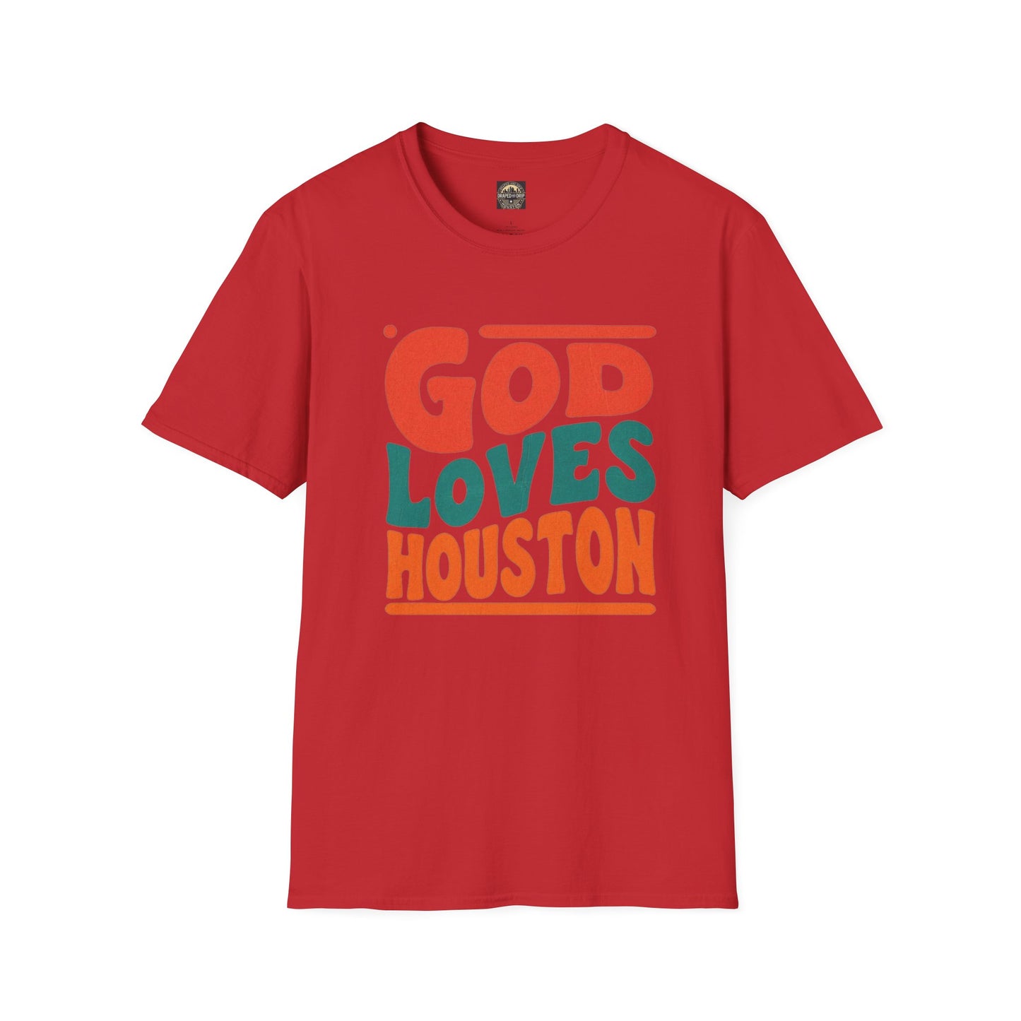 Retro God Loves Houston Tee