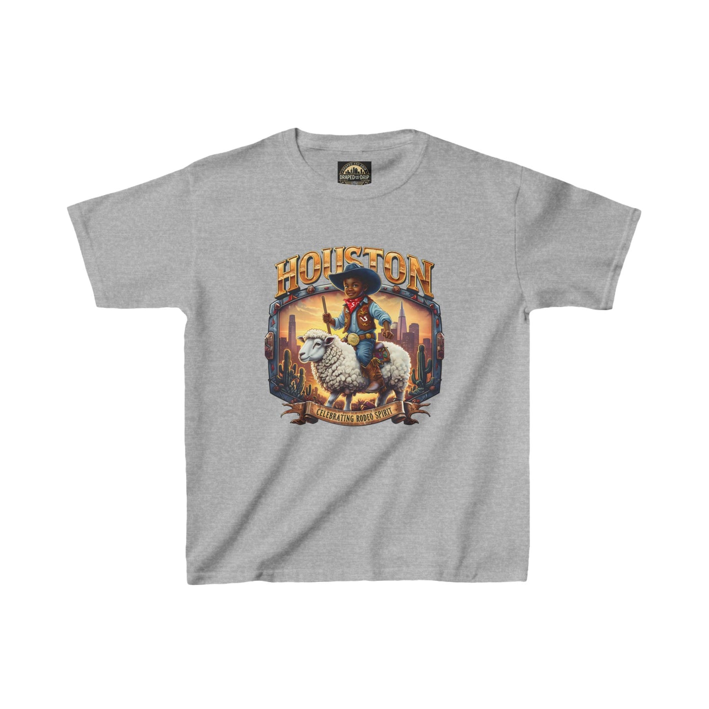 Houston Rodeo Kids Tee: Sheep Ride