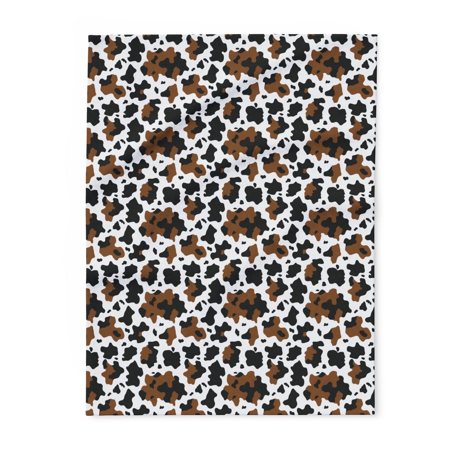 Cow-Print Fleece Blanket