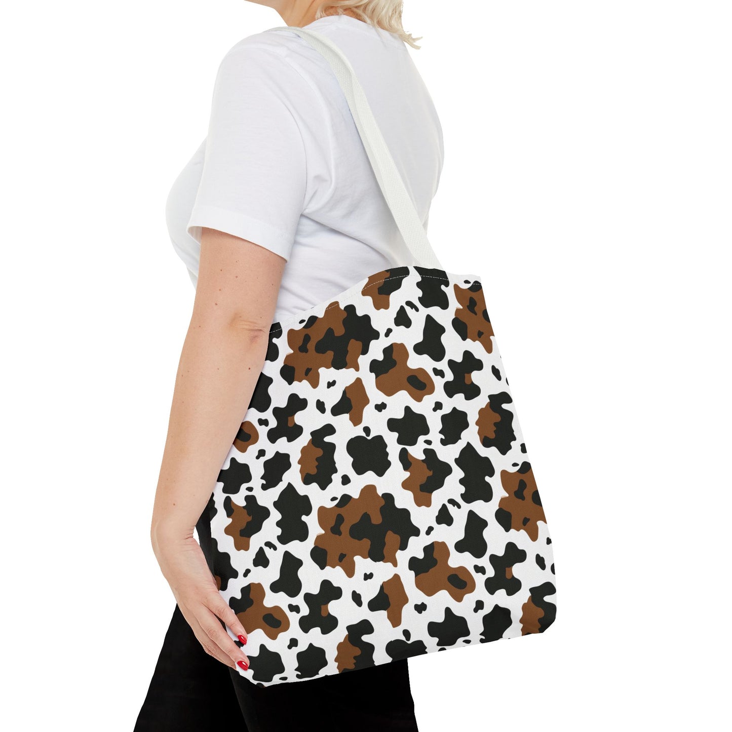 Cowhide Print Tote Bag