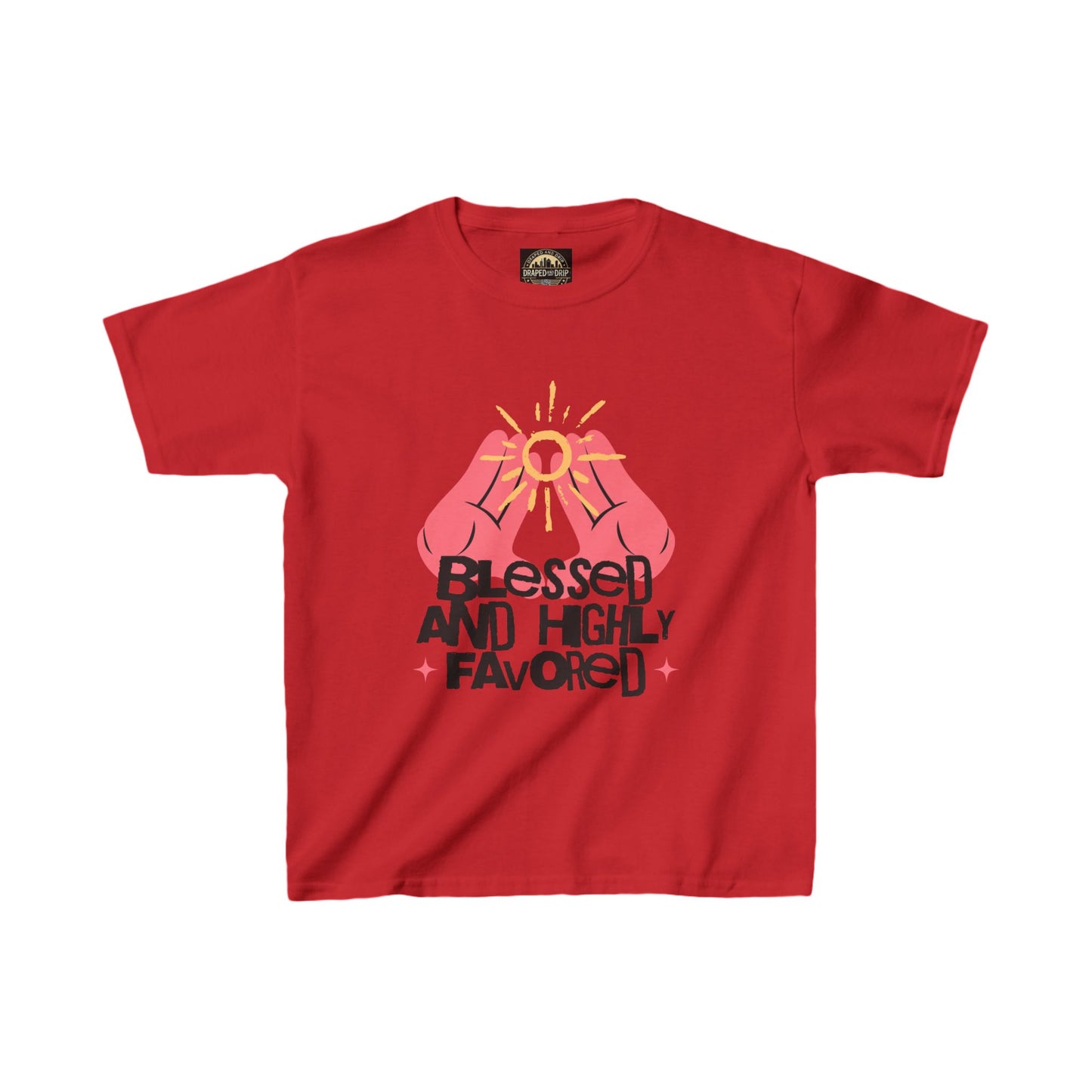 Blessed and Highly Favored Kids Tee
