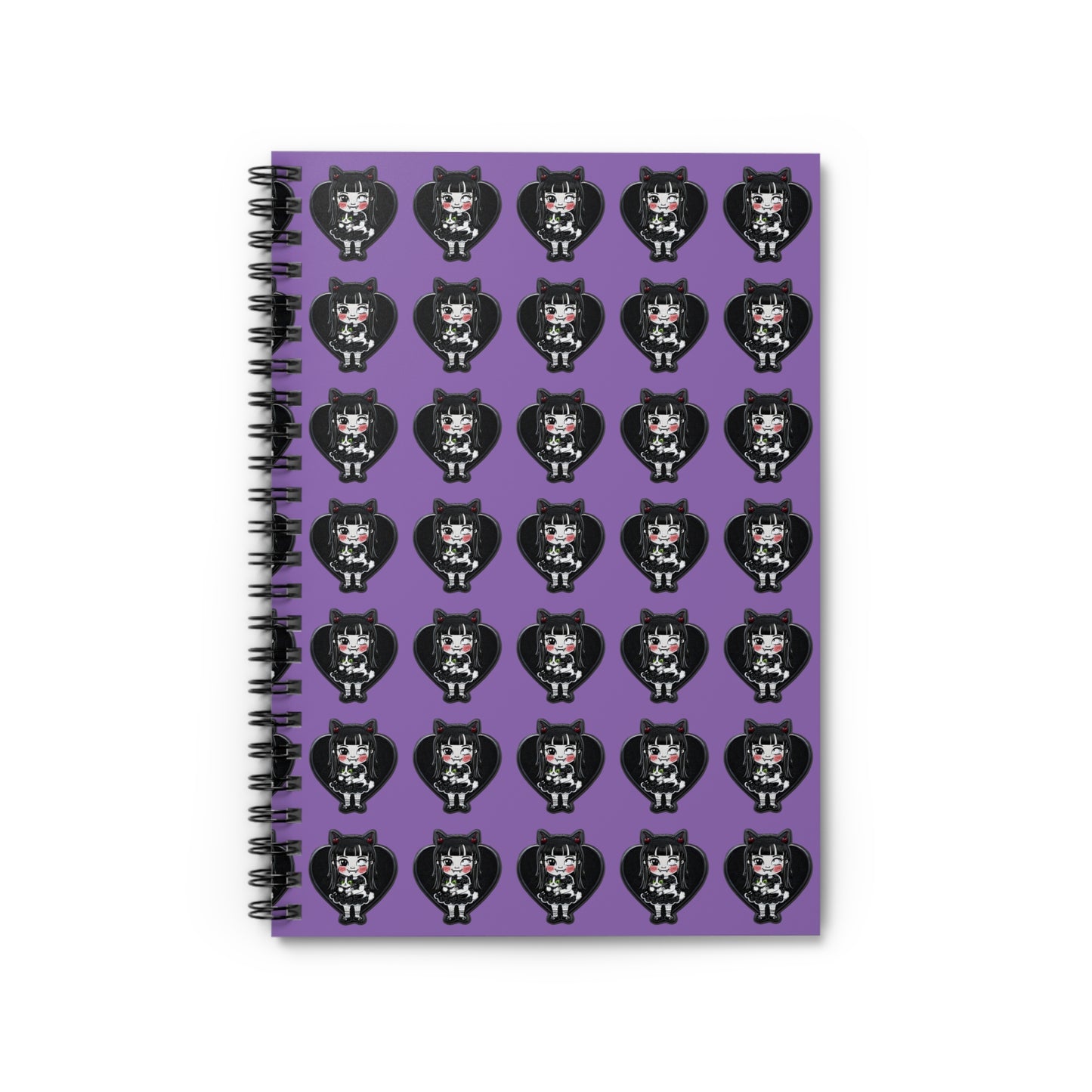 Kawaii Anime Spiral Notebook - Ruled Line
