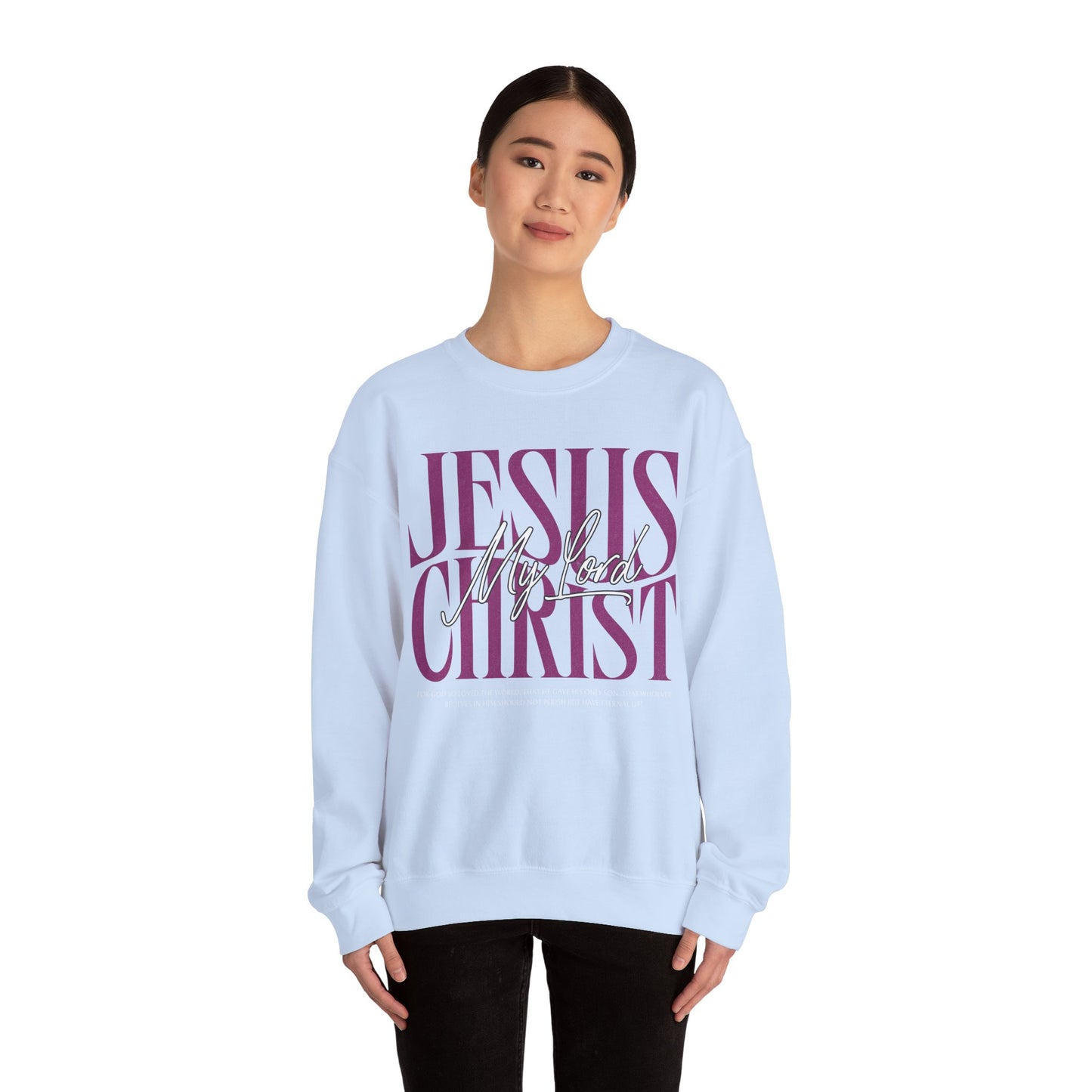 Inspirational Jesus Christ Sweatshirt - Heavy Blend Crewneck