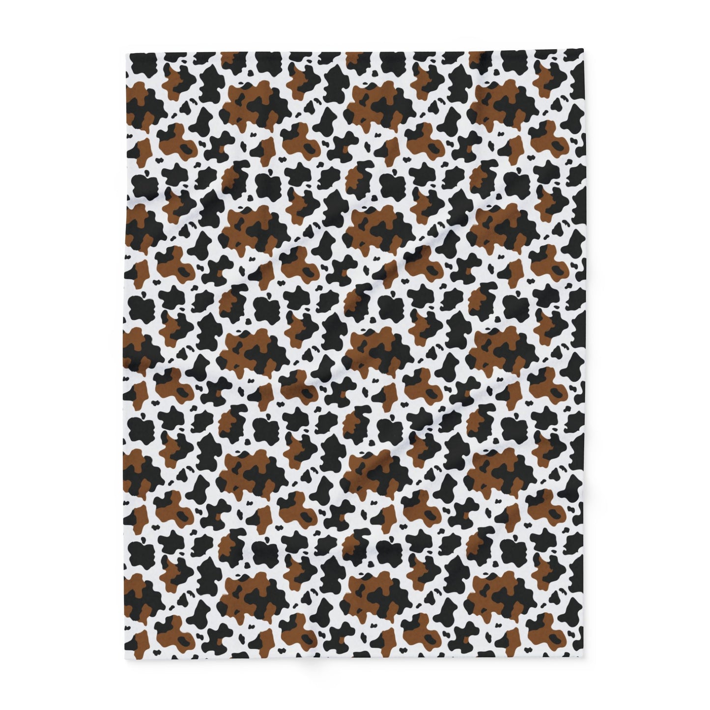 Cow-Print Fleece Blanket