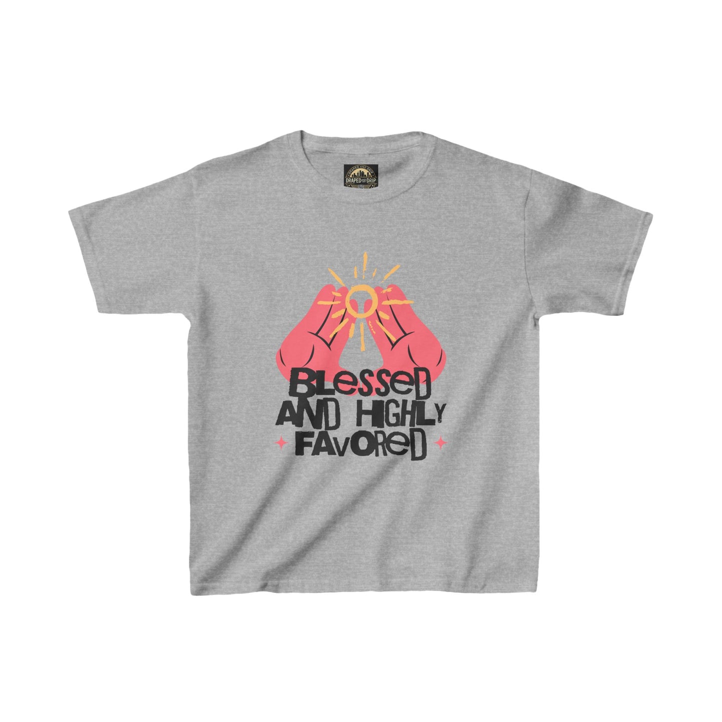 Blessed and Highly Favored Kids Tee