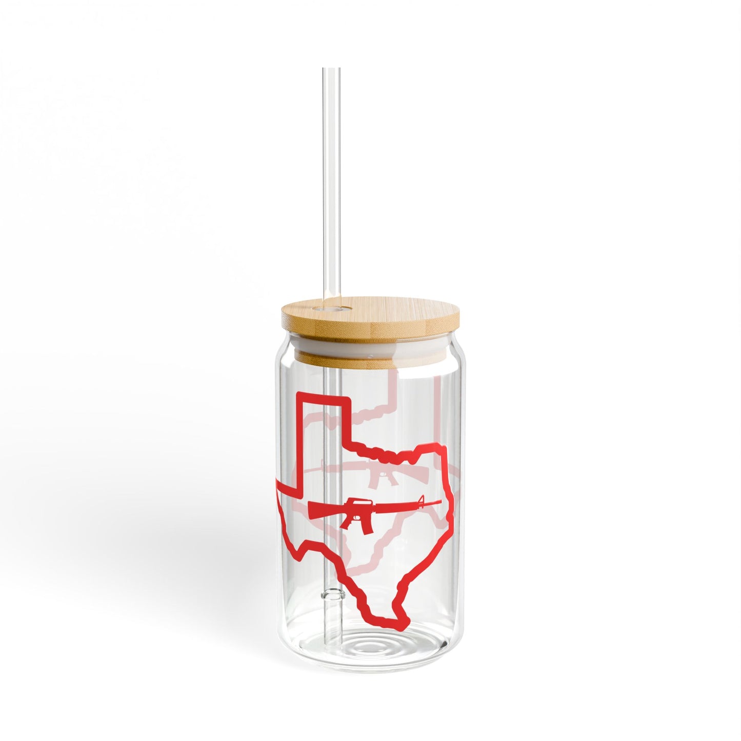 Texasl Loves Guns Sipper Glass, 16oz