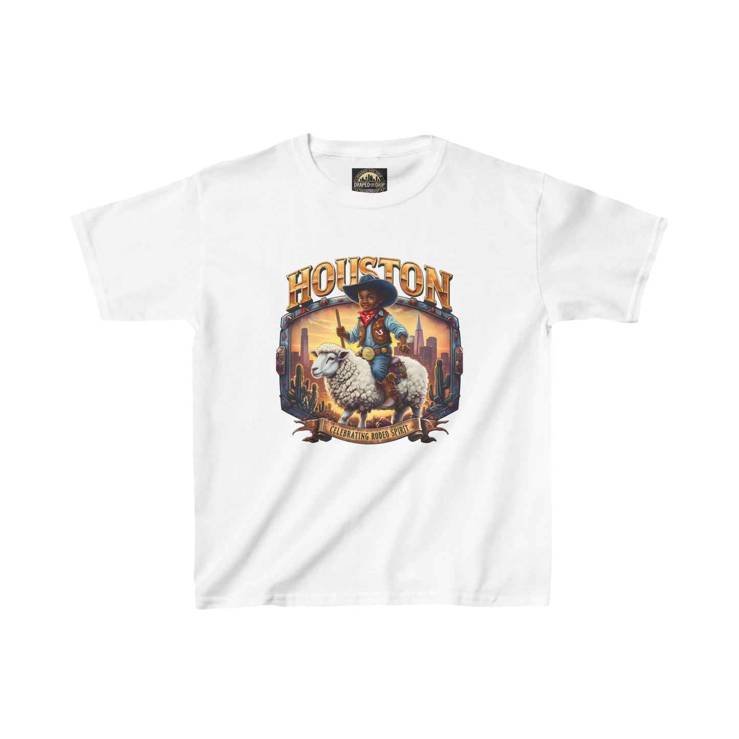 Houston Rodeo Kids Tee: Sheep Ride