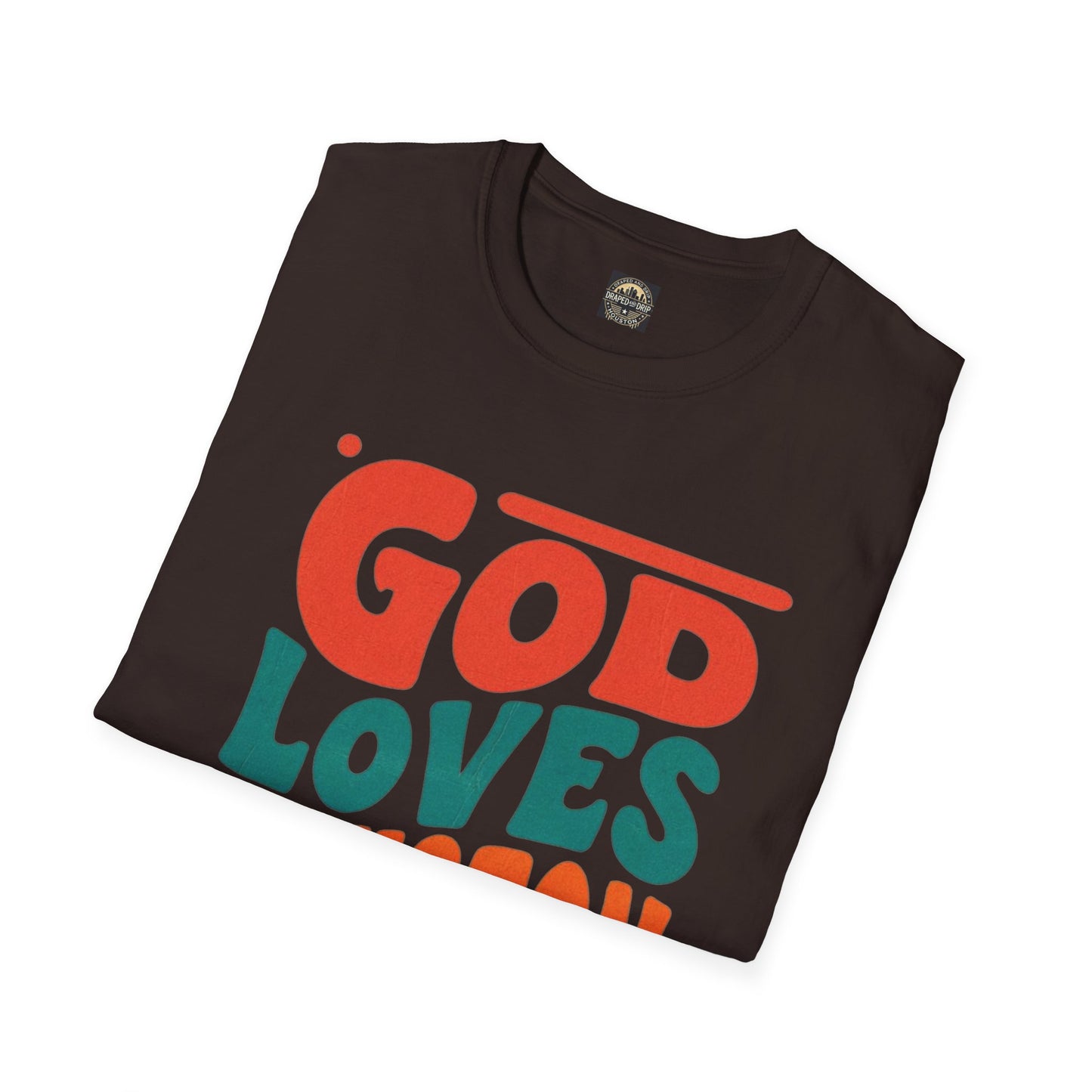 Retro God Loves Houston Tee