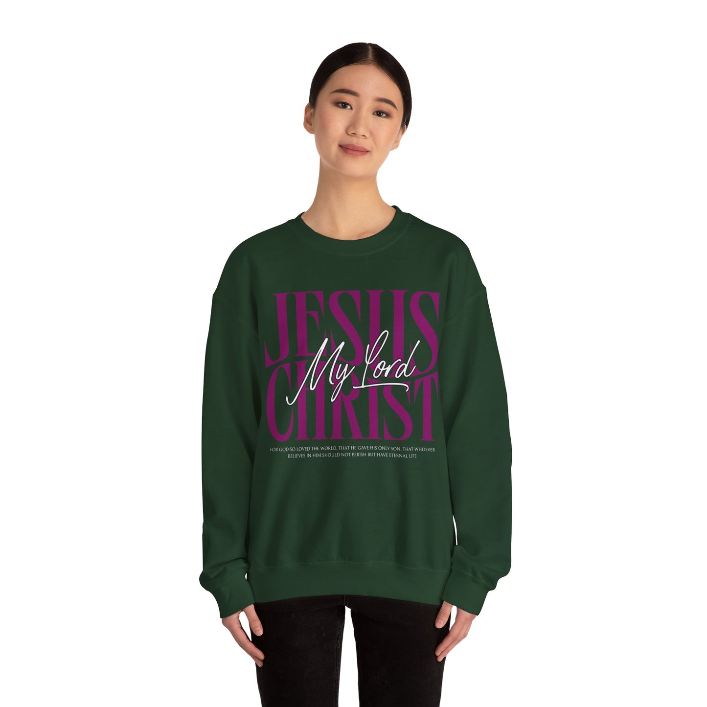 Inspirational Jesus Christ Sweatshirt - Heavy Blend Crewneck