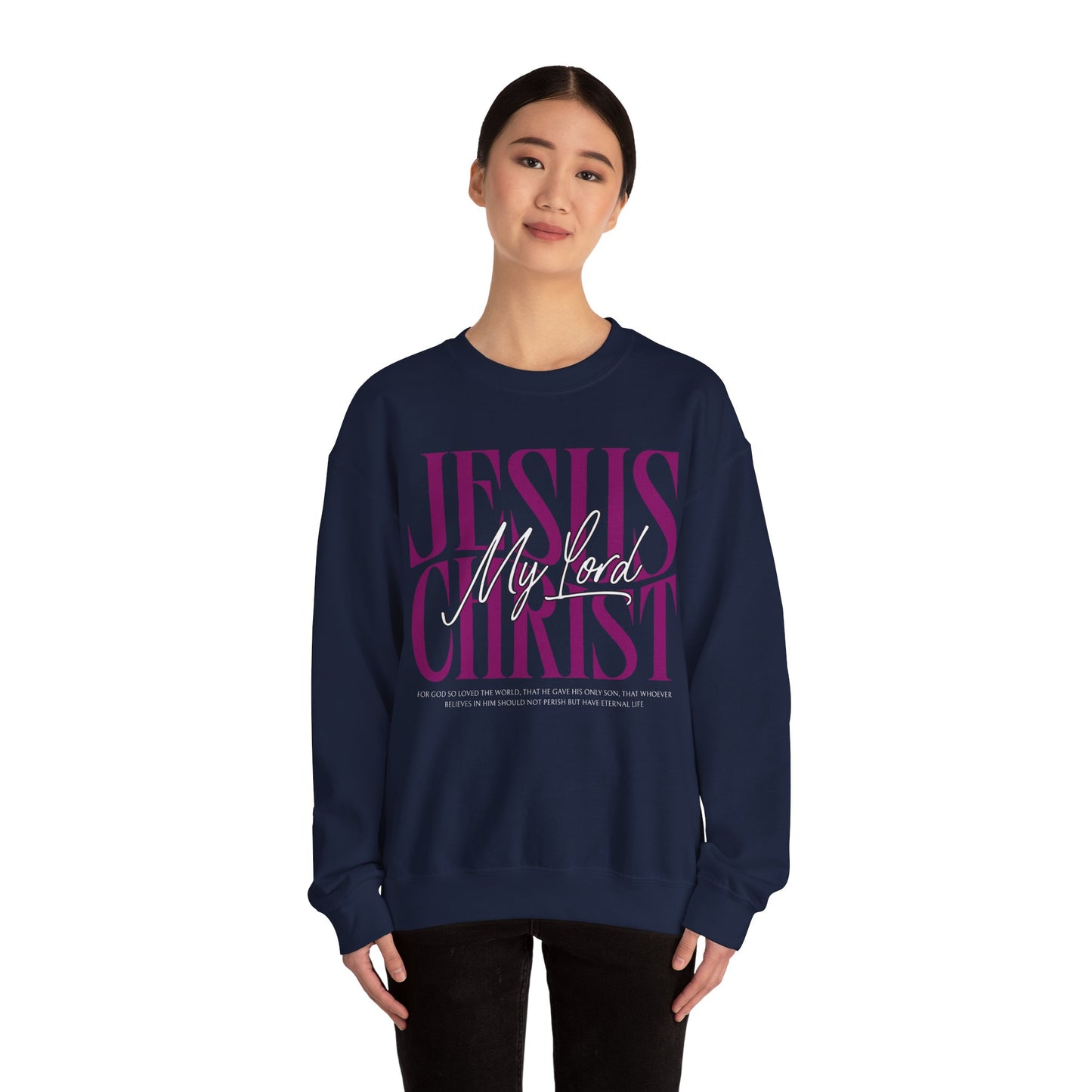 Inspirational Jesus Christ Sweatshirt - Heavy Blend Crewneck