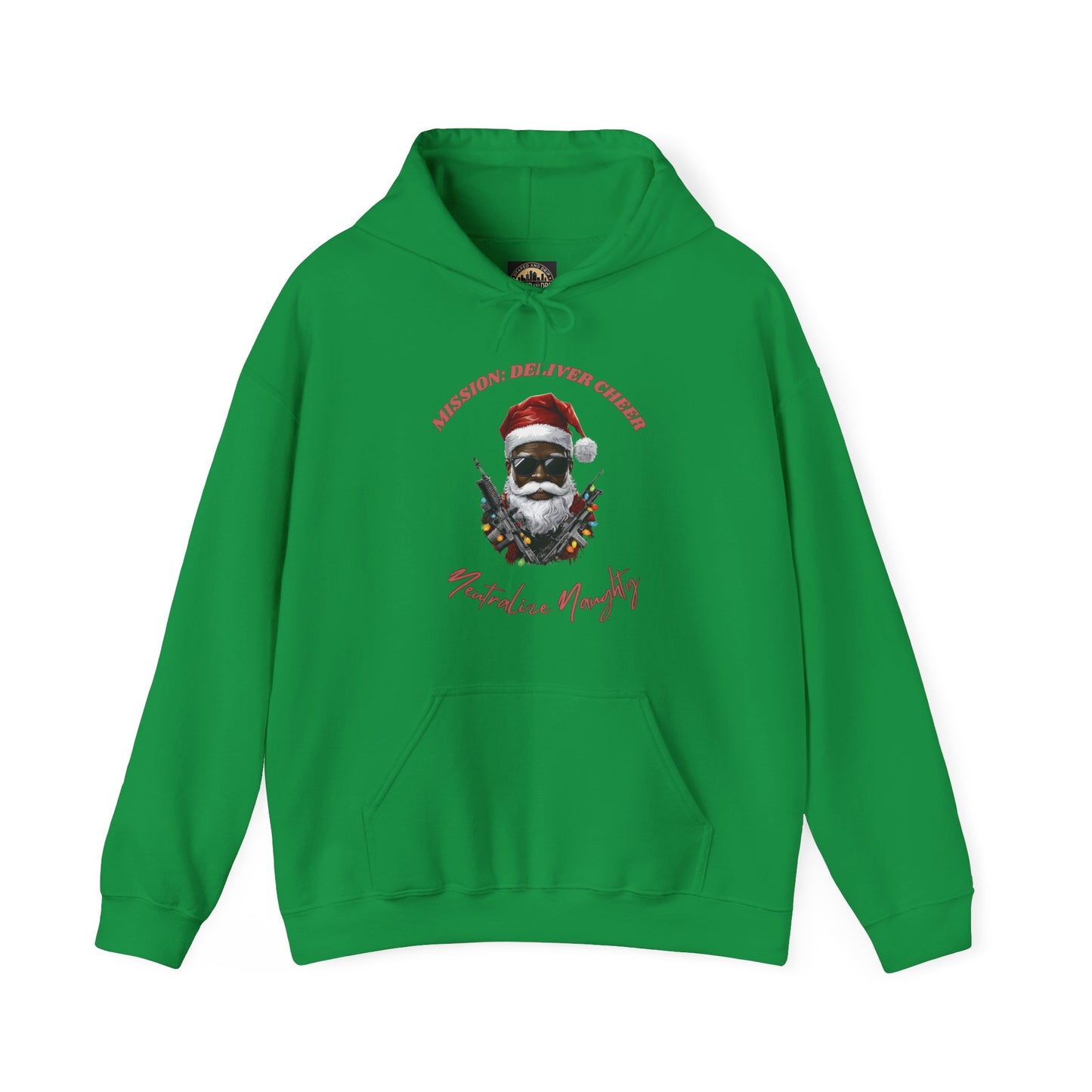 Mission: Deliver Cheer Christmas Hoodie - Unisex Heavy Blend Sweatshirt, Holiday Gift, Mission: Deliver Cheer, Winter Wardrobe, Gift for Him/Her