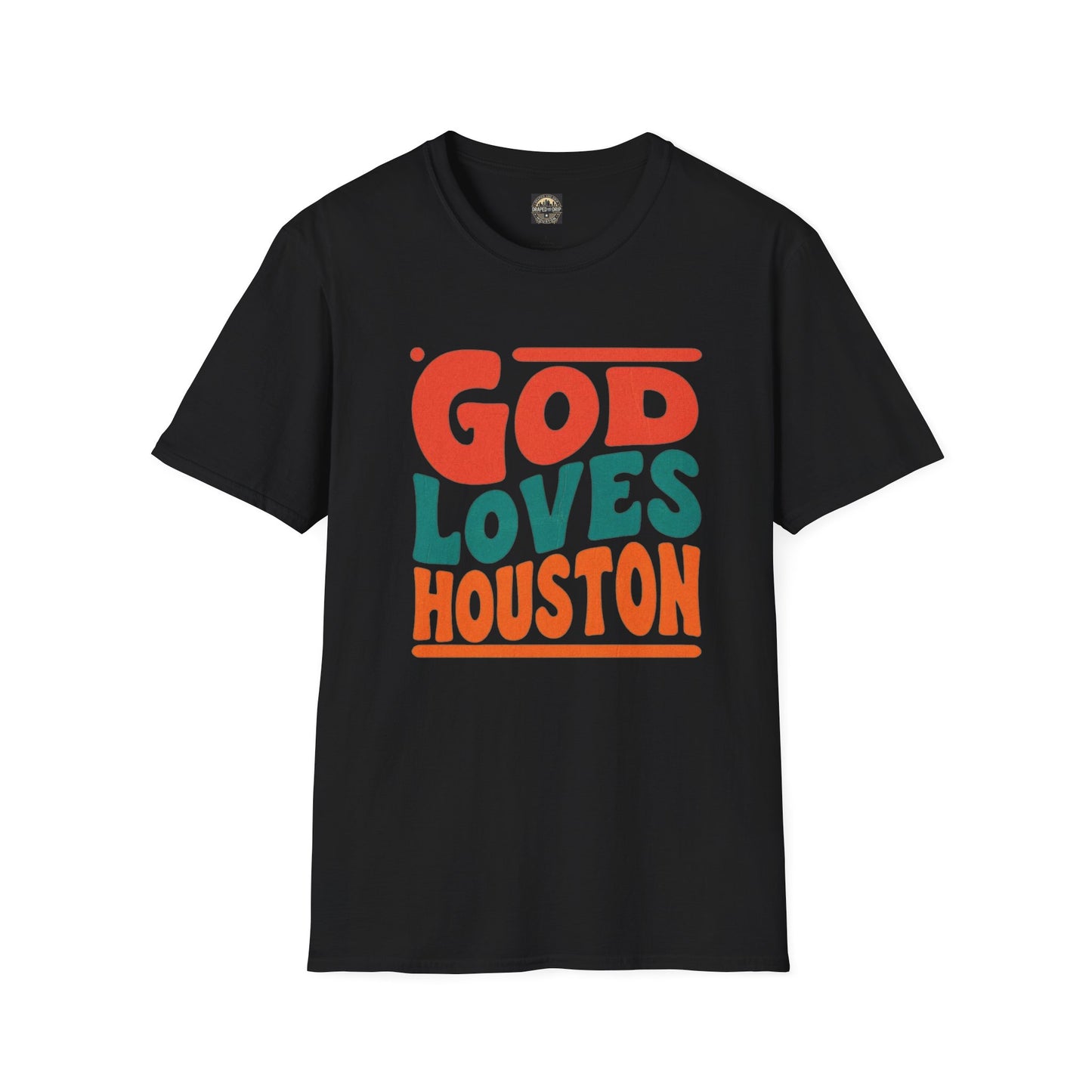 Retro God Loves Houston Tee