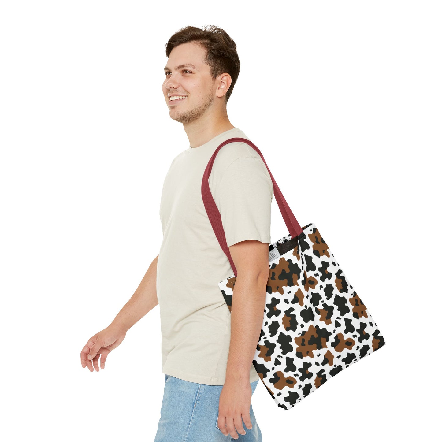 Cowhide Print Tote Bag