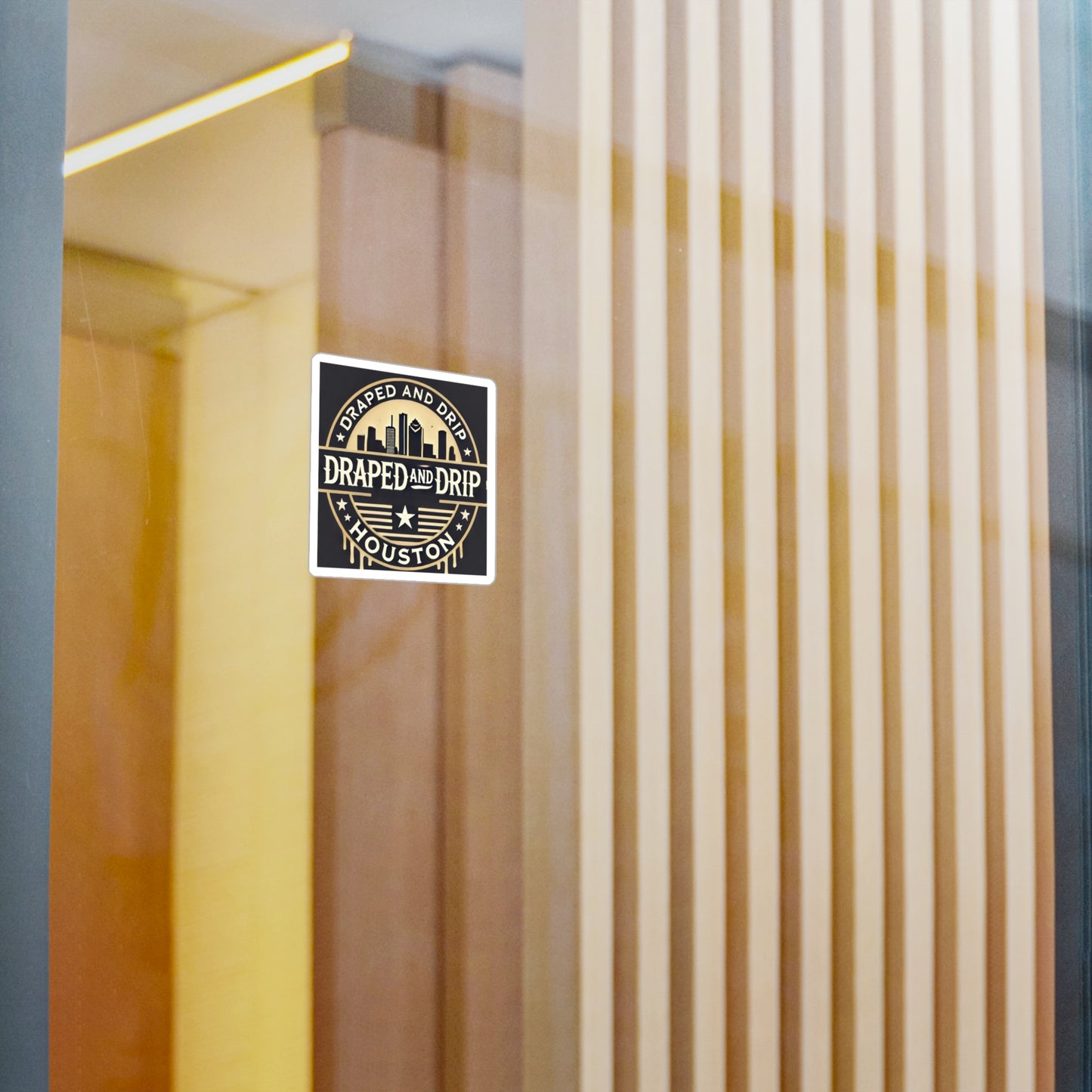 Draped and Drip Houston Vinyl Decals - Urban Style Stickers