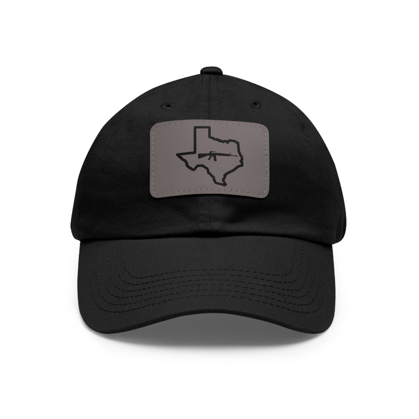 Texas Loves Guns: Dad Hat with Leather Patch (Rectangle)