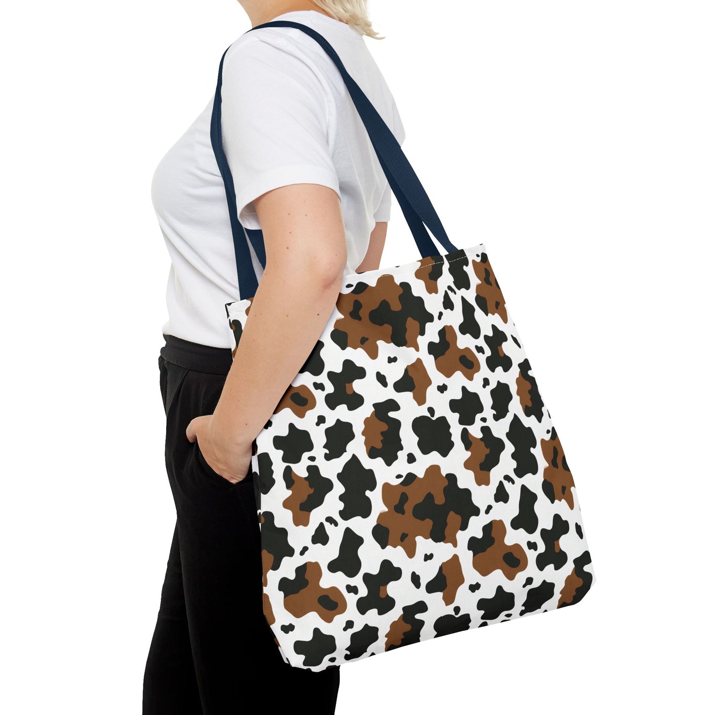 Cowhide Print Tote Bag