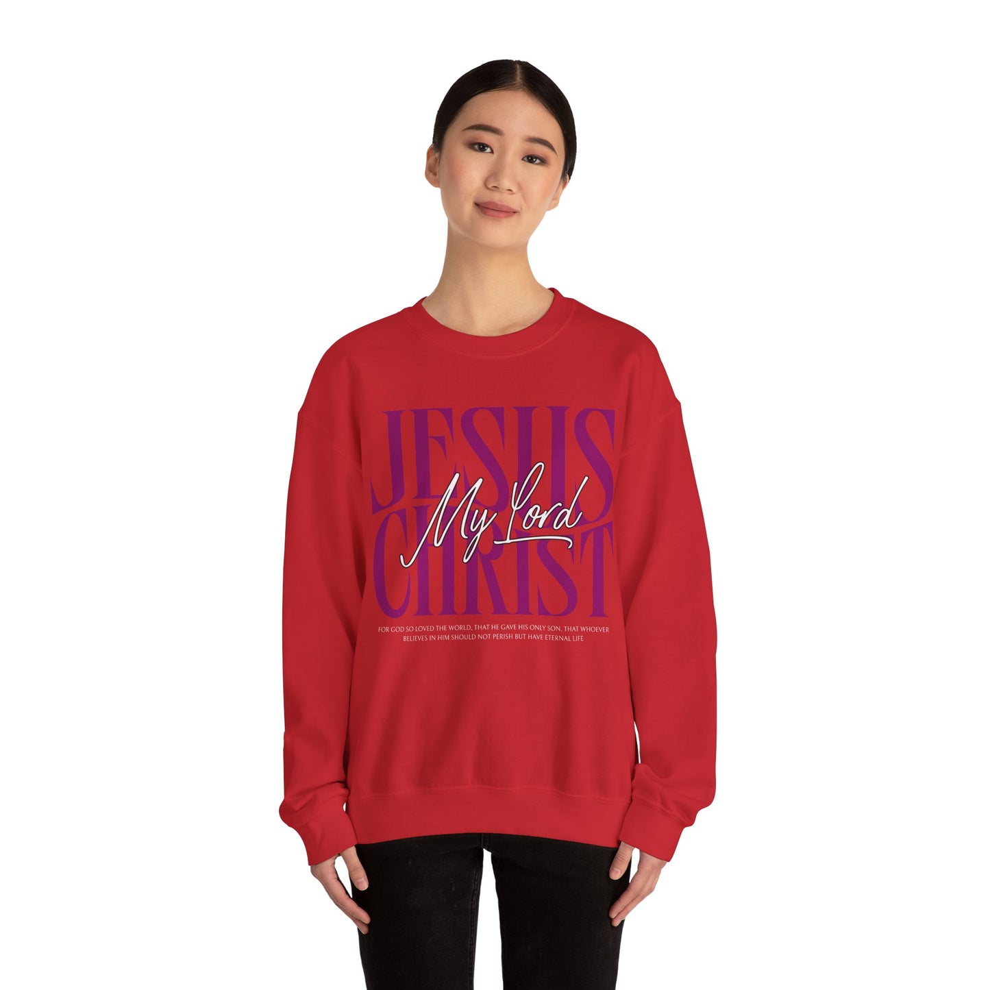 Inspirational Jesus Christ Sweatshirt - Heavy Blend Crewneck