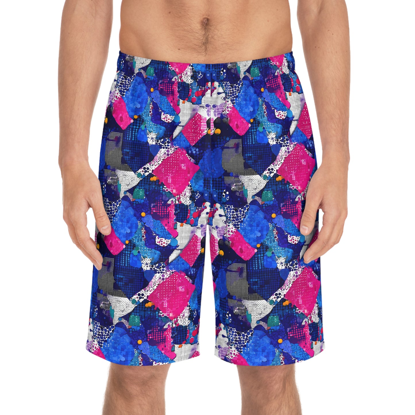 Vibrant Men's Board Shorts