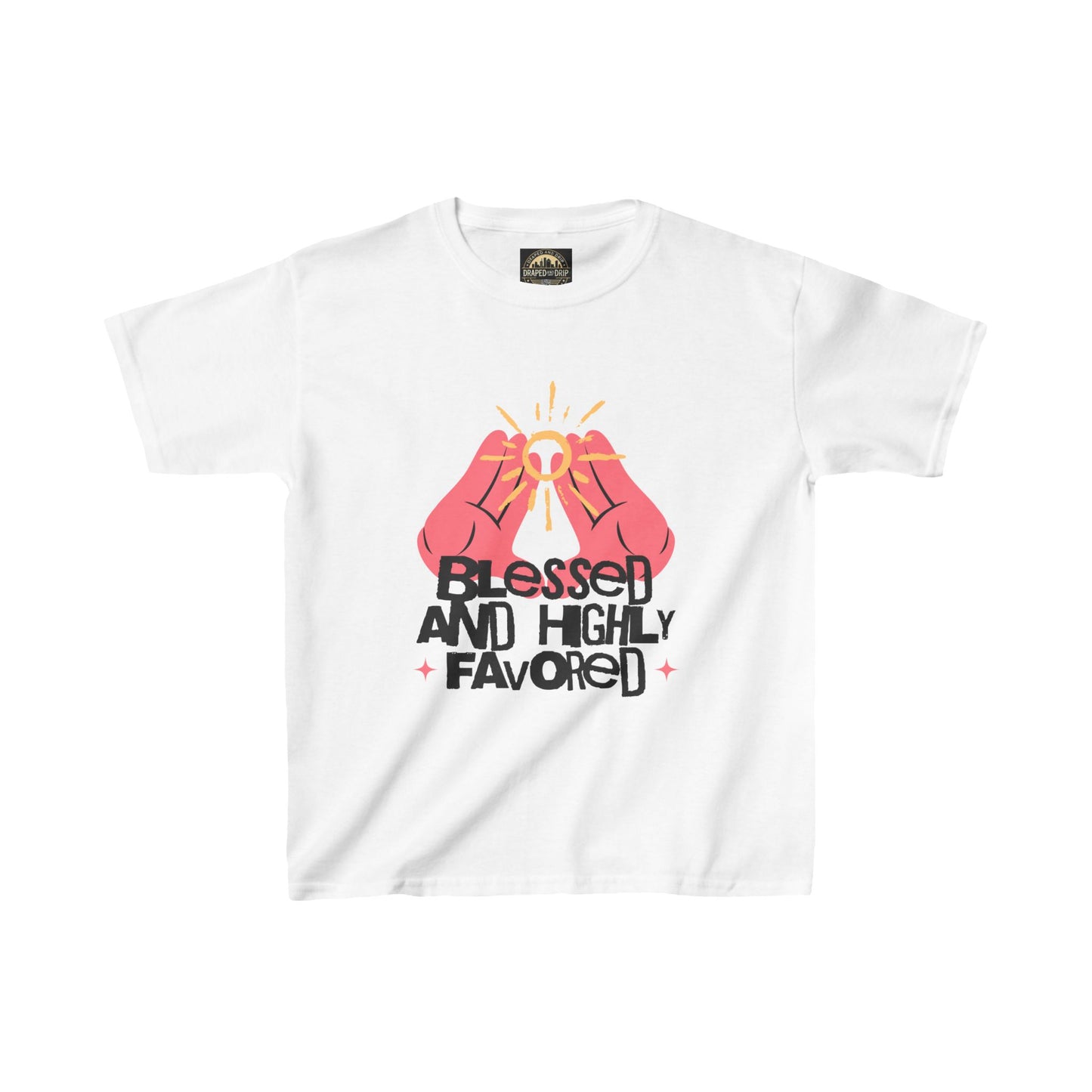 Blessed and Highly Favored Kids Tee