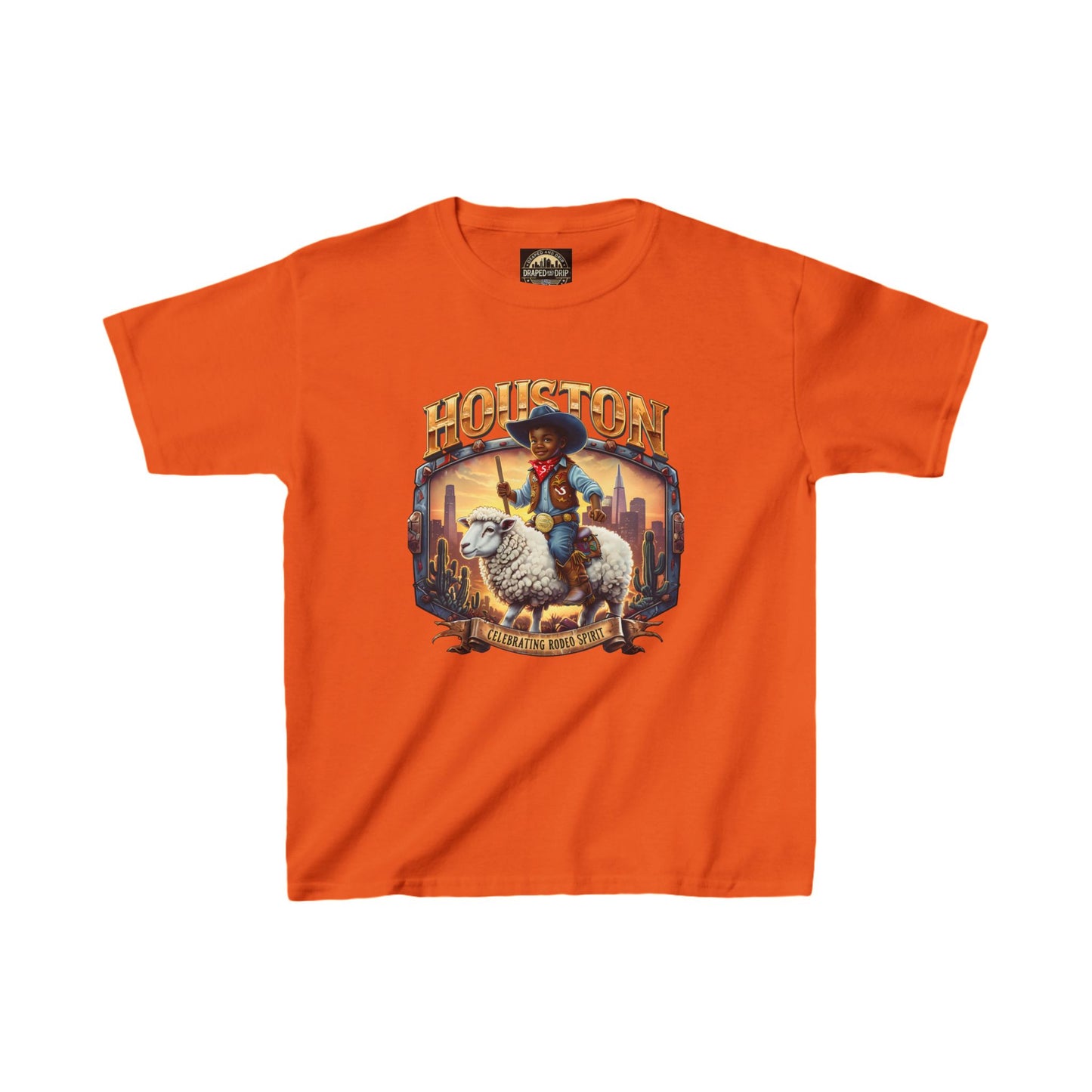Houston Rodeo Kids Tee: Sheep Ride
