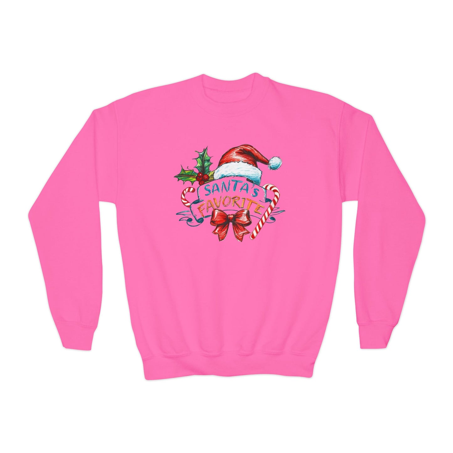 Santa's Favorite Youth Crewneck Sweatshirt