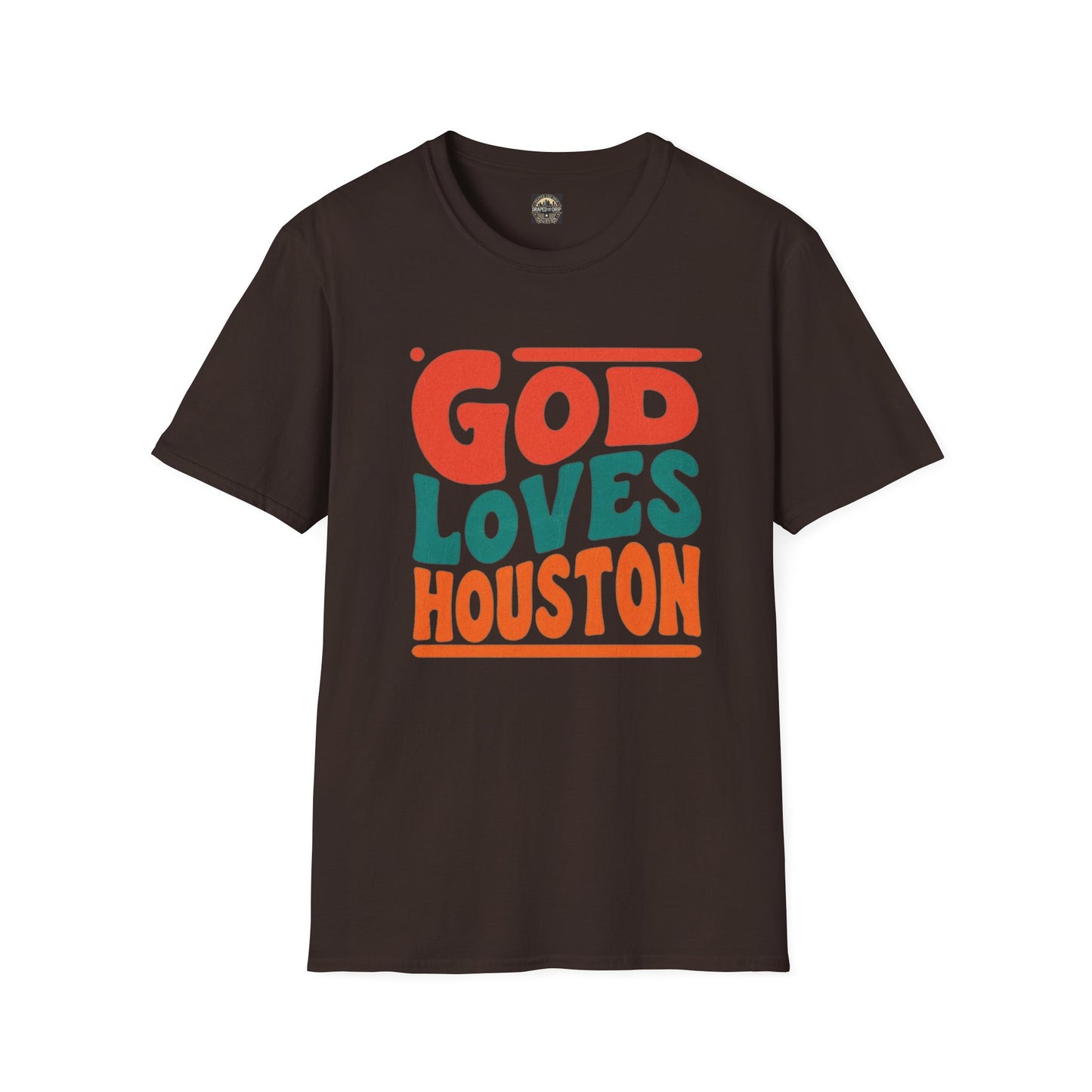 Retro God Loves Houston Tee