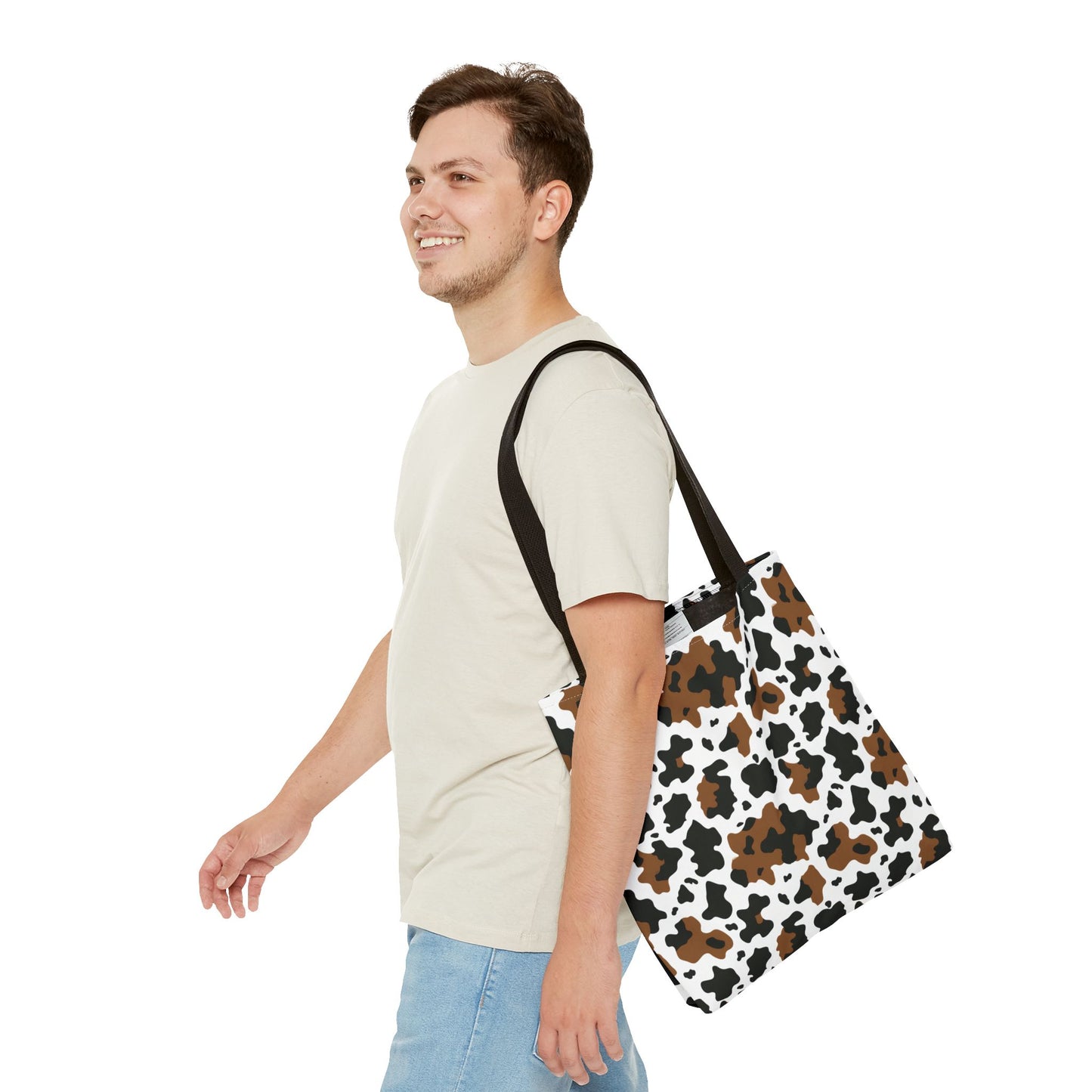 Cowhide Print Tote Bag