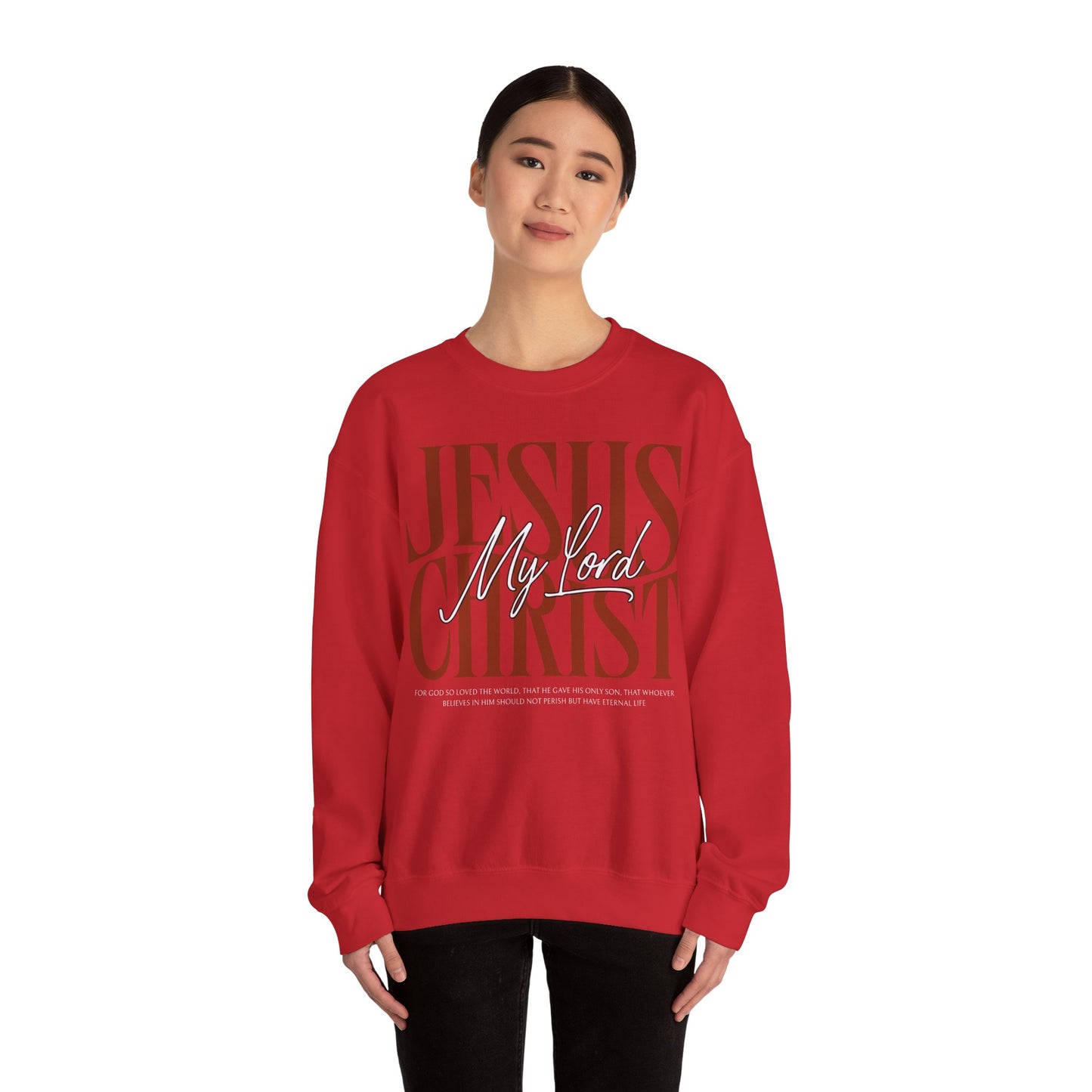 Inspirational Jesus Christ Sweatshirt - Heavy Blend Unisex Crewneck