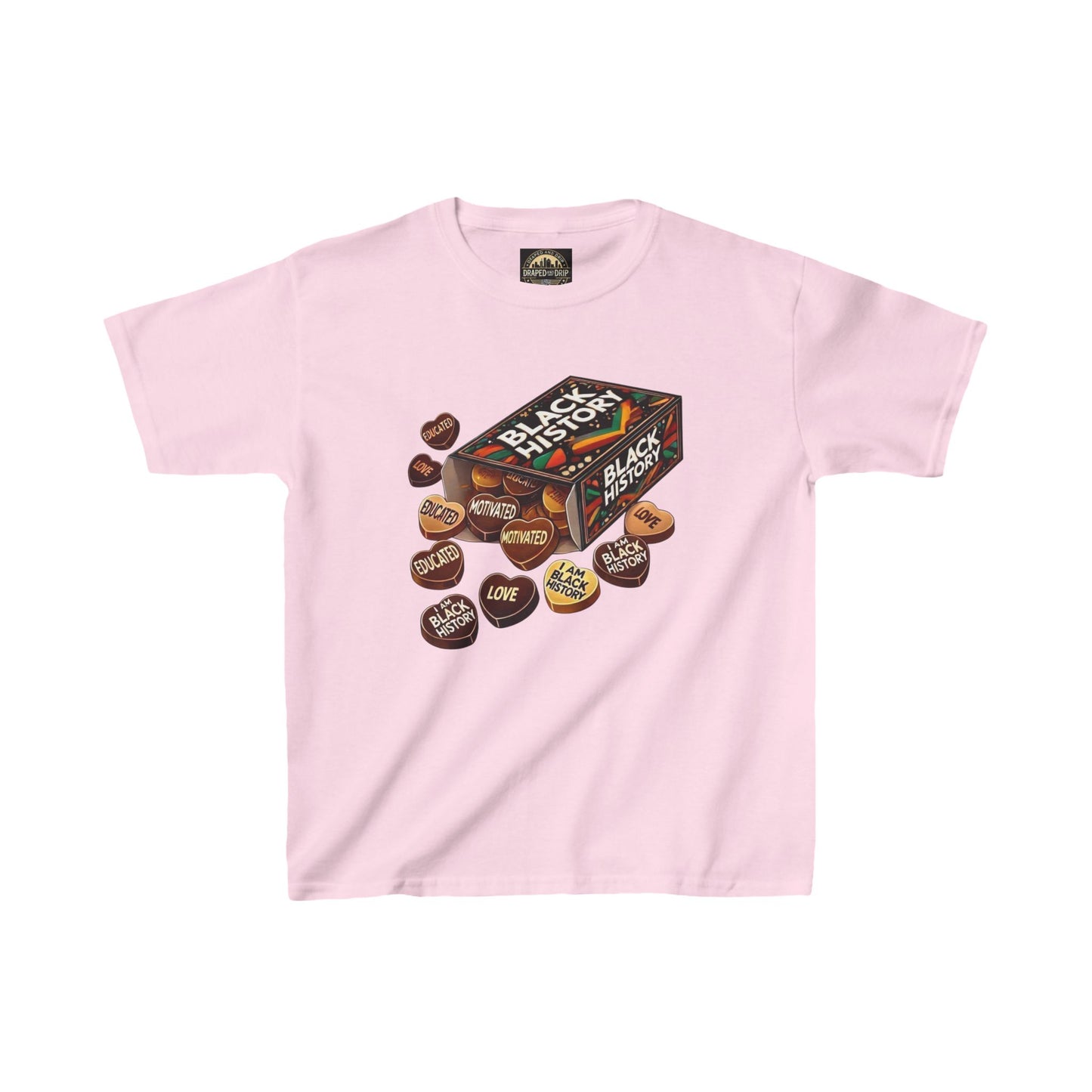 Kids Black History Valentines Tee