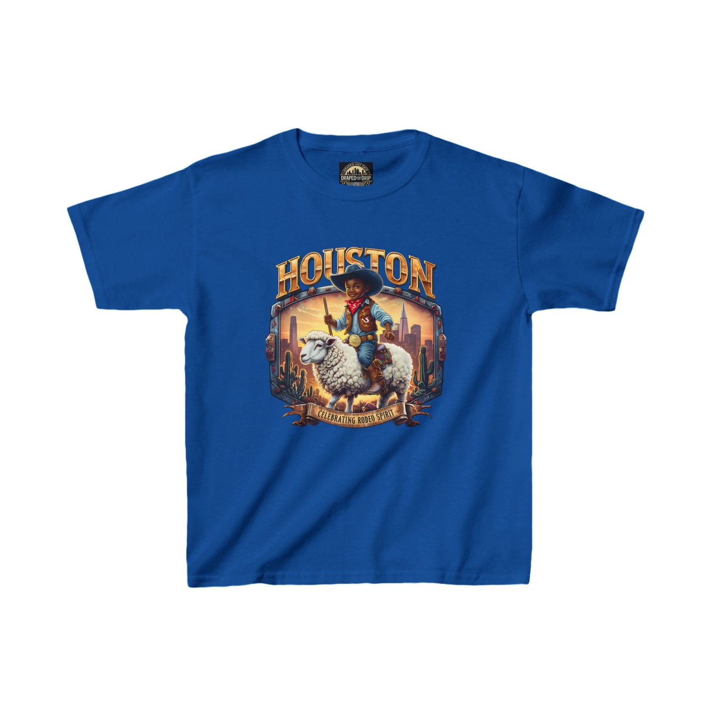 Houston Rodeo Kids Tee: Sheep Ride
