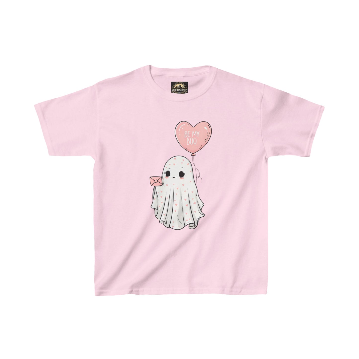 Kids Ghost Valentines Tee - "Be My Boo"