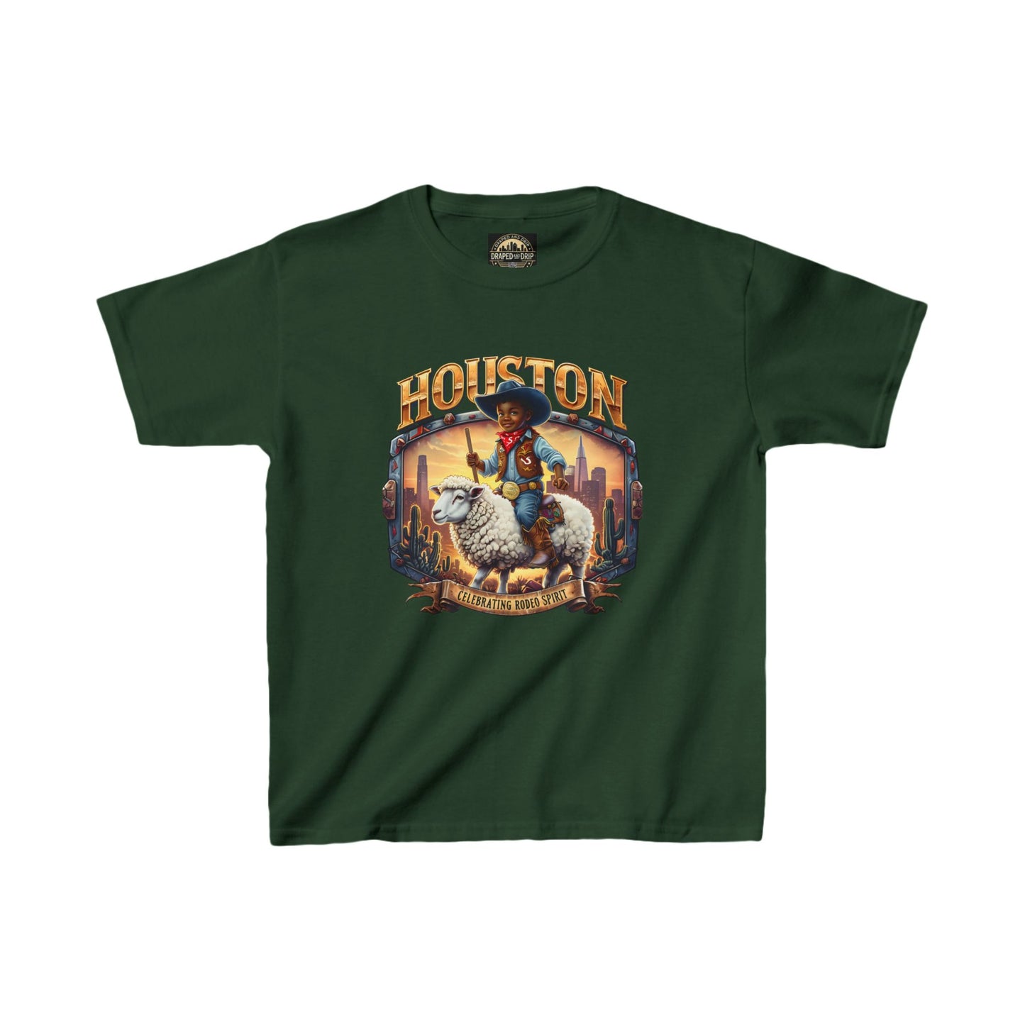 Houston Rodeo Kids Tee: Sheep Ride