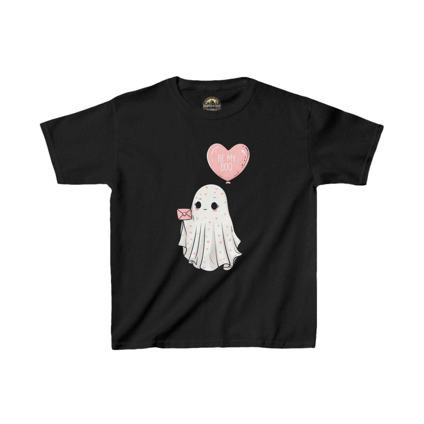 Kids Ghost Valentines Tee - "Be My Boo"