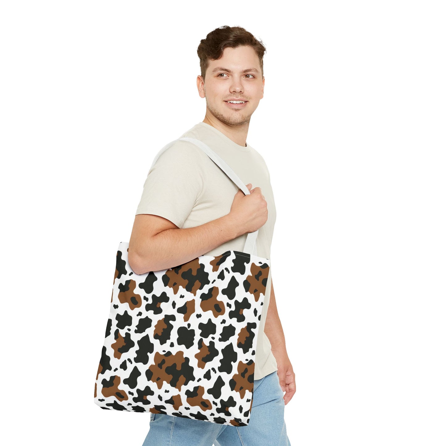 Cowhide Print Tote Bag