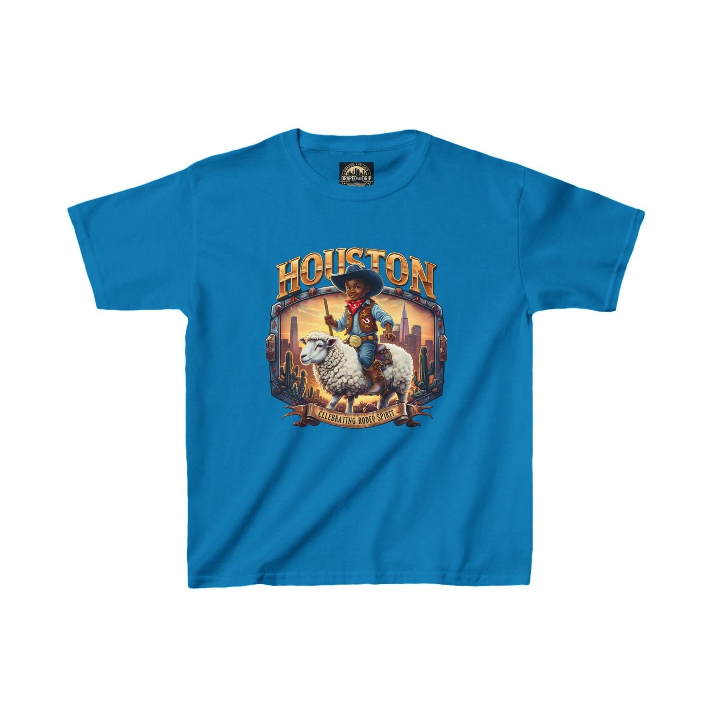 Houston Rodeo Kids Tee: Sheep Ride