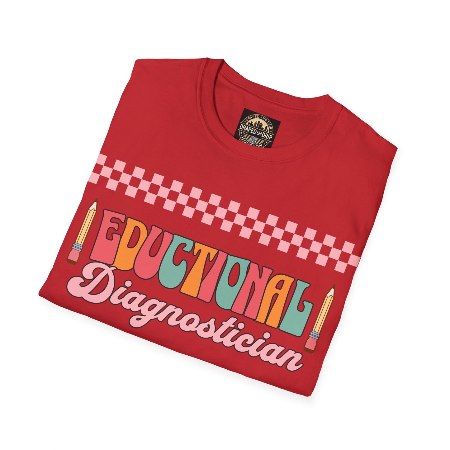 Educational Diagnostician Unisex Softstyle T-Shirt - Fun and Colorful Design