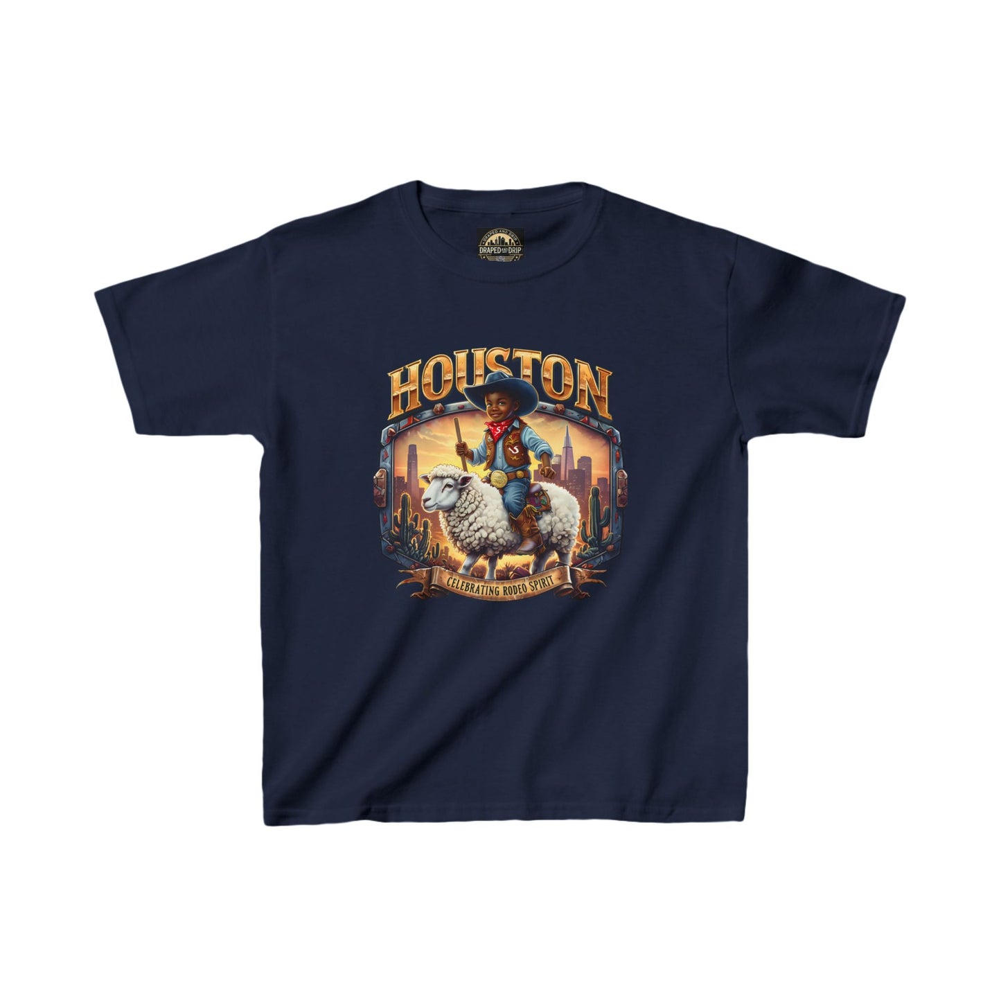 Houston Rodeo Kids Tee: Sheep Ride