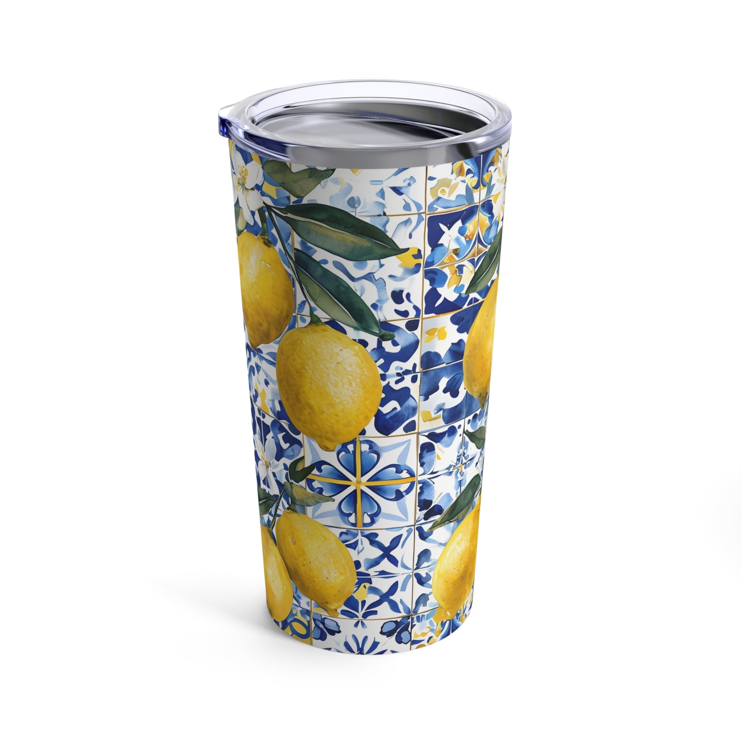 Bright Lemon Floral 20oz Tumbler