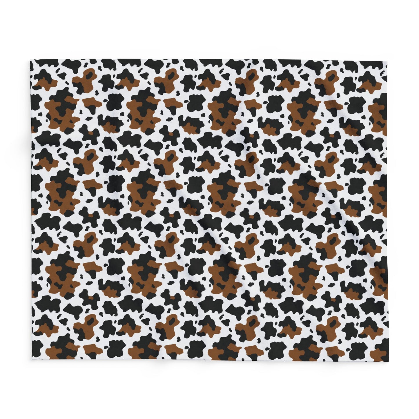 Cow-Print Fleece Blanket