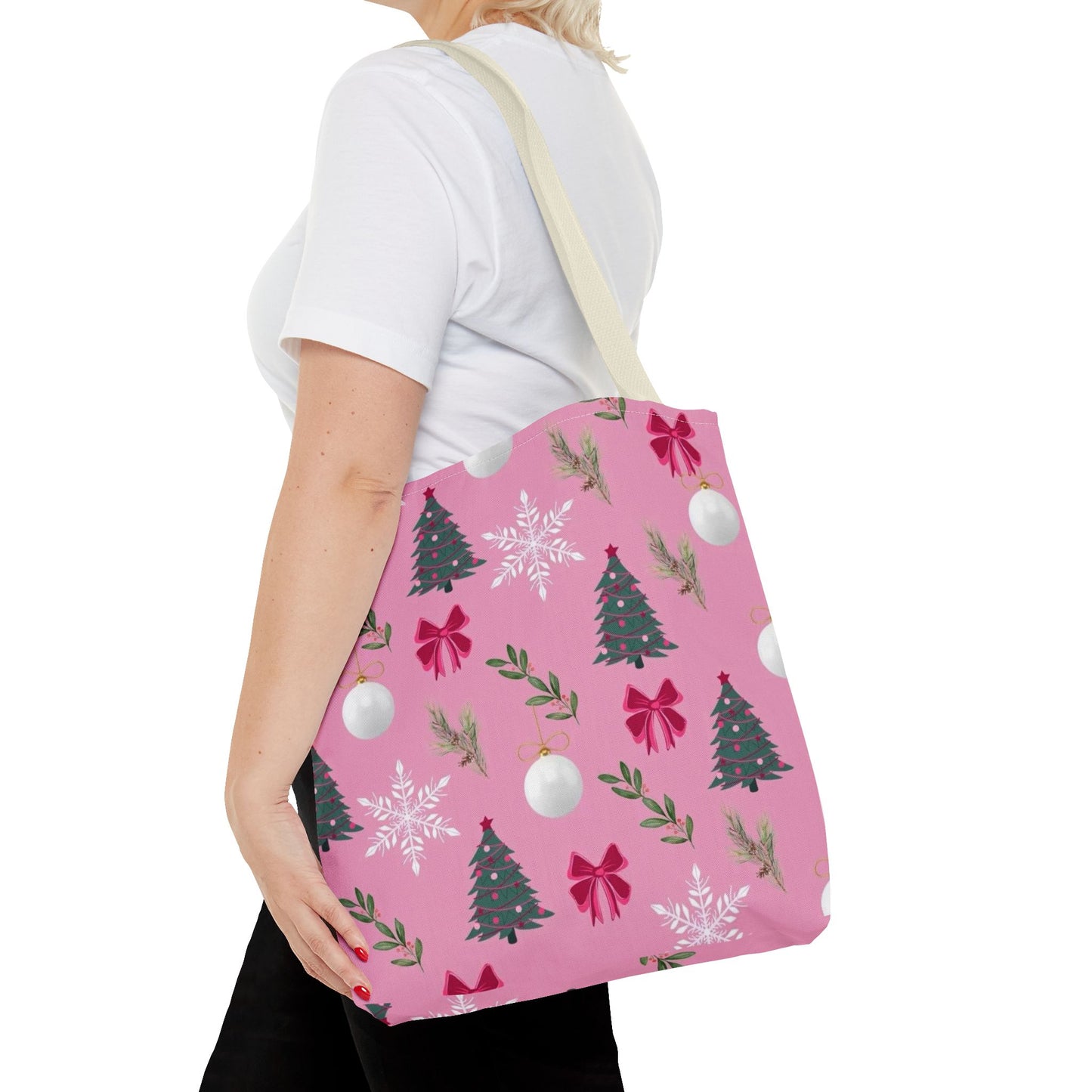 Pink Holiday Cheer Tote