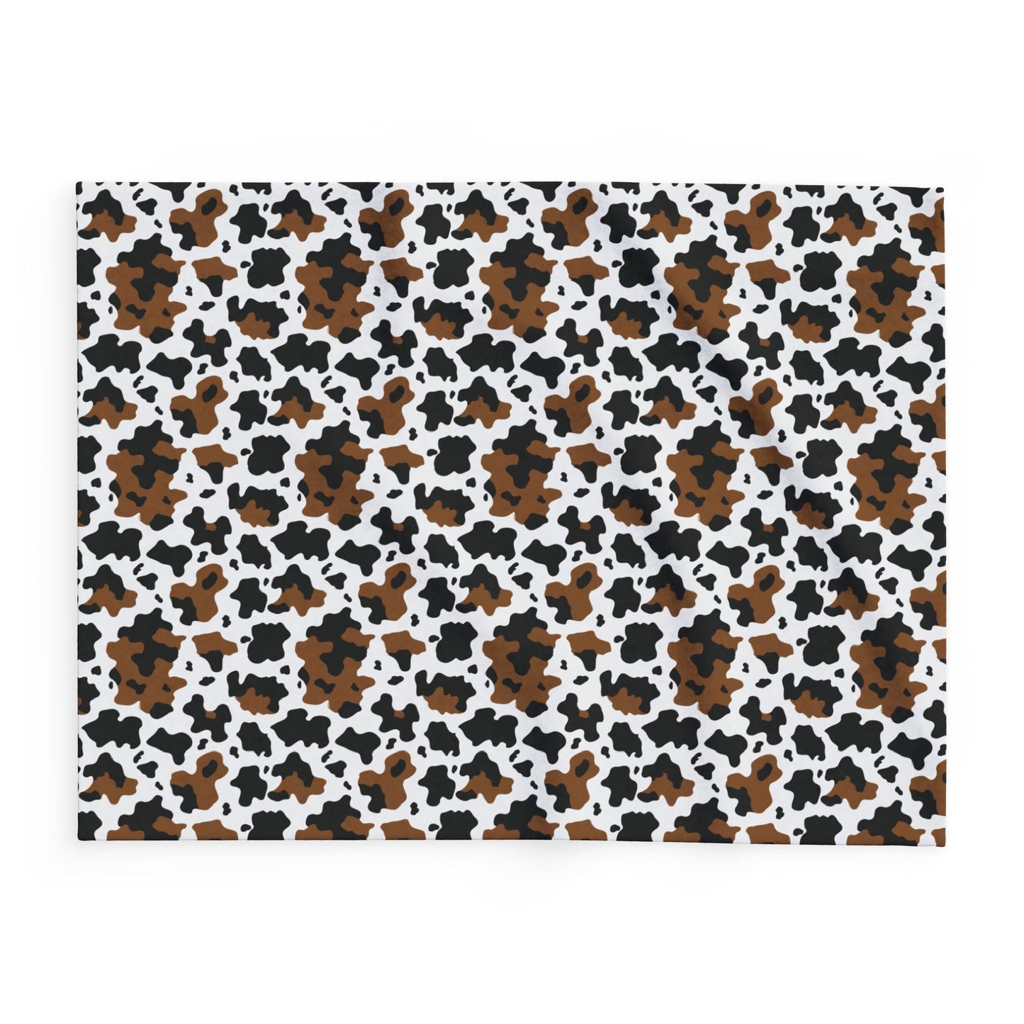 Cow-Print Fleece Blanket