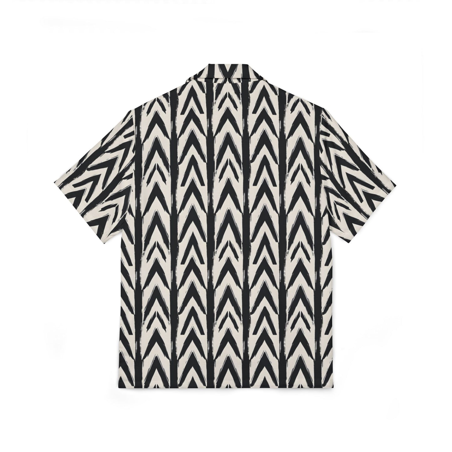 Black and White Chevron Camp Shirt