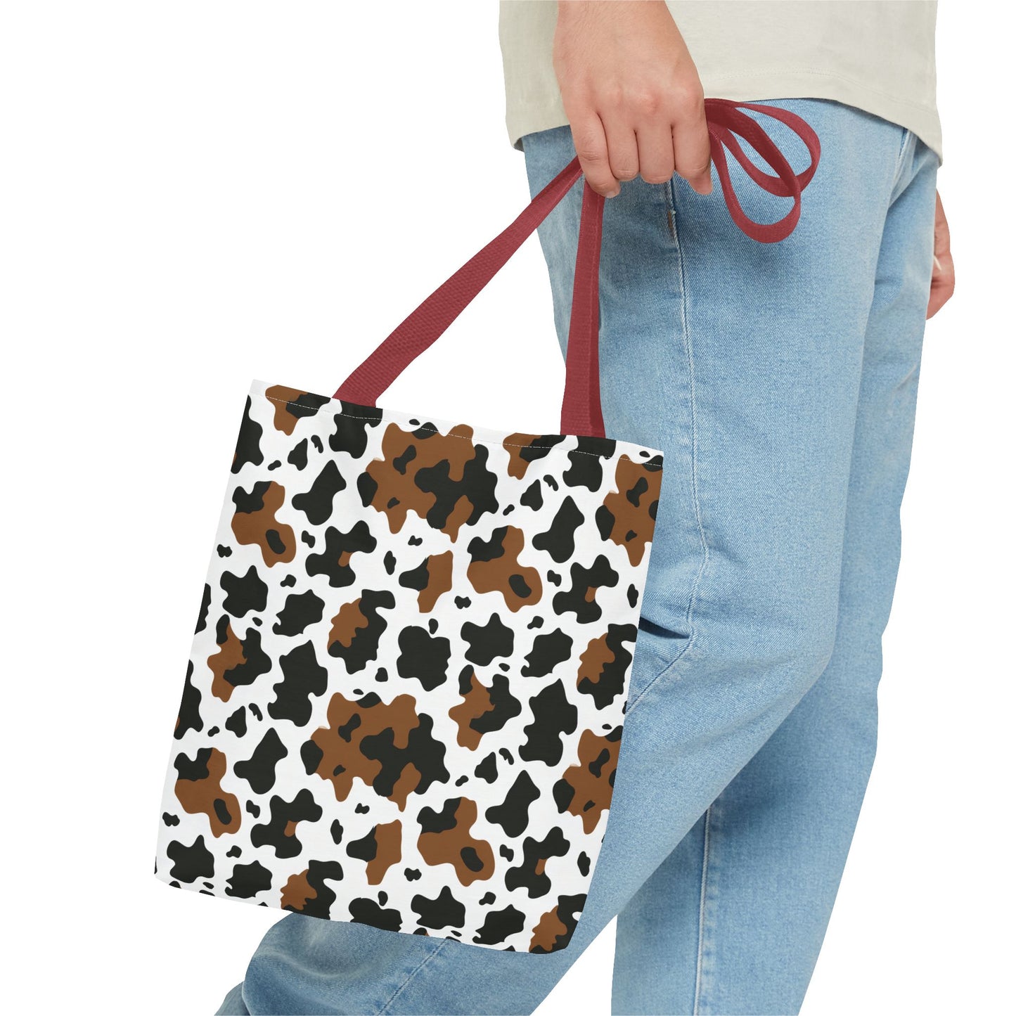 Cowhide Print Tote Bag