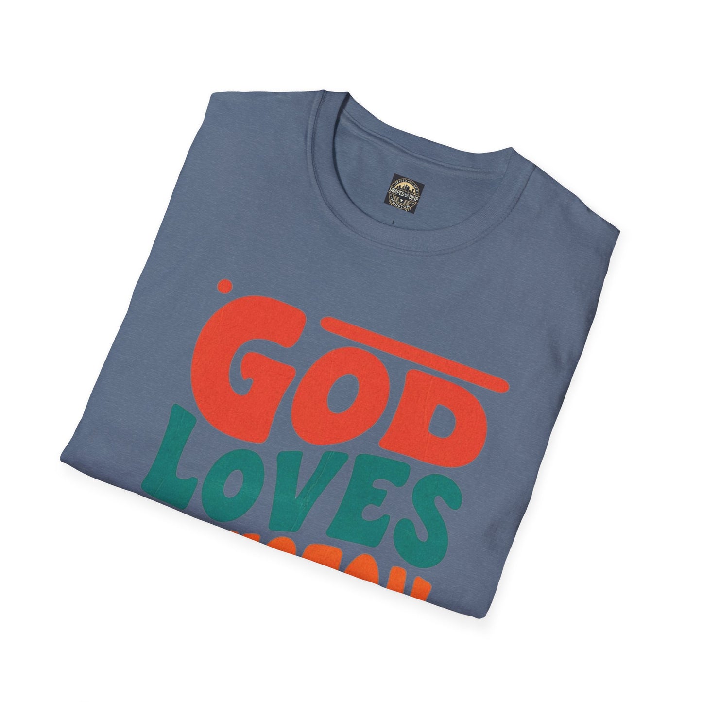 Retro God Loves Houston Tee