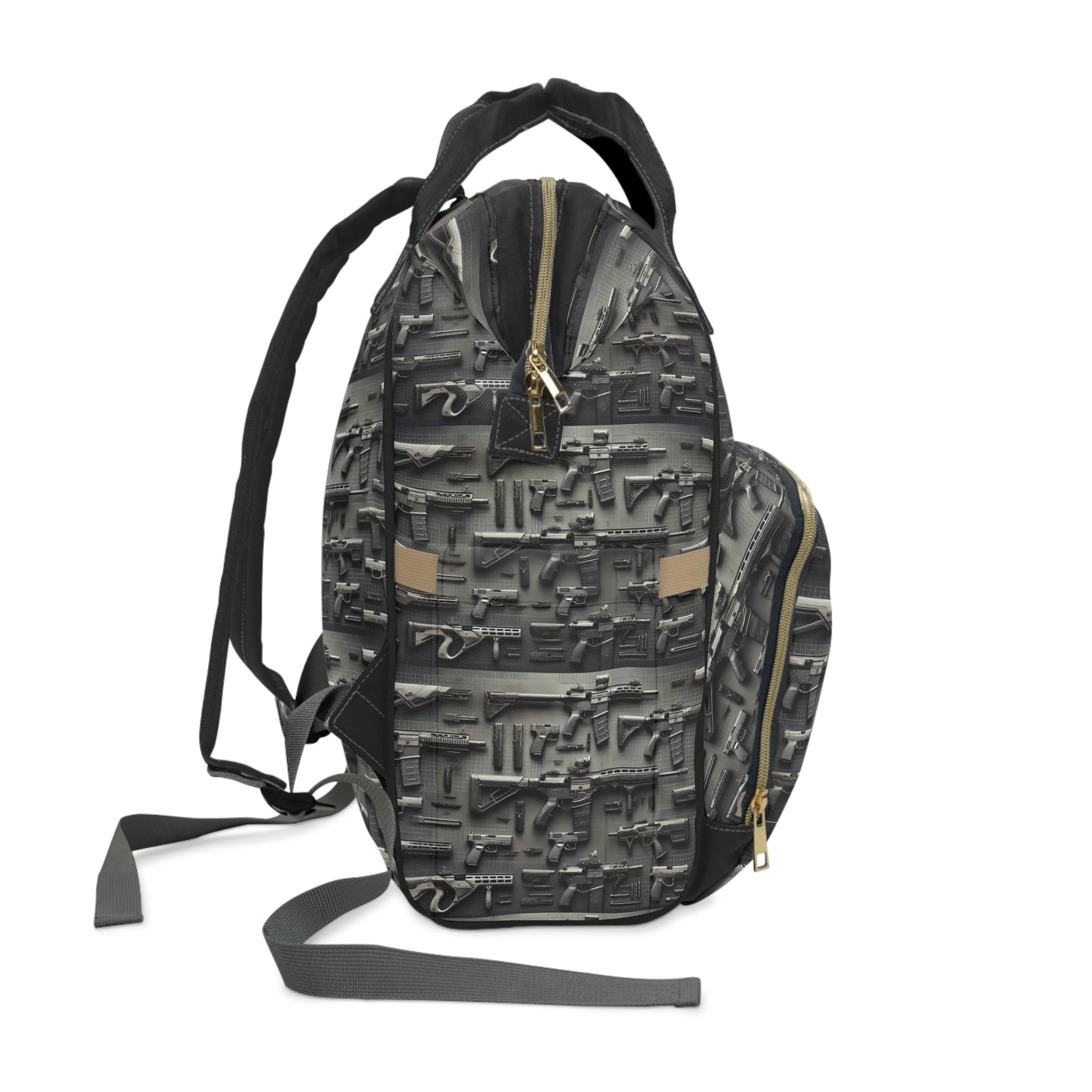 Tactical Baby Diaper Backpack - Camouflage Weapon Print