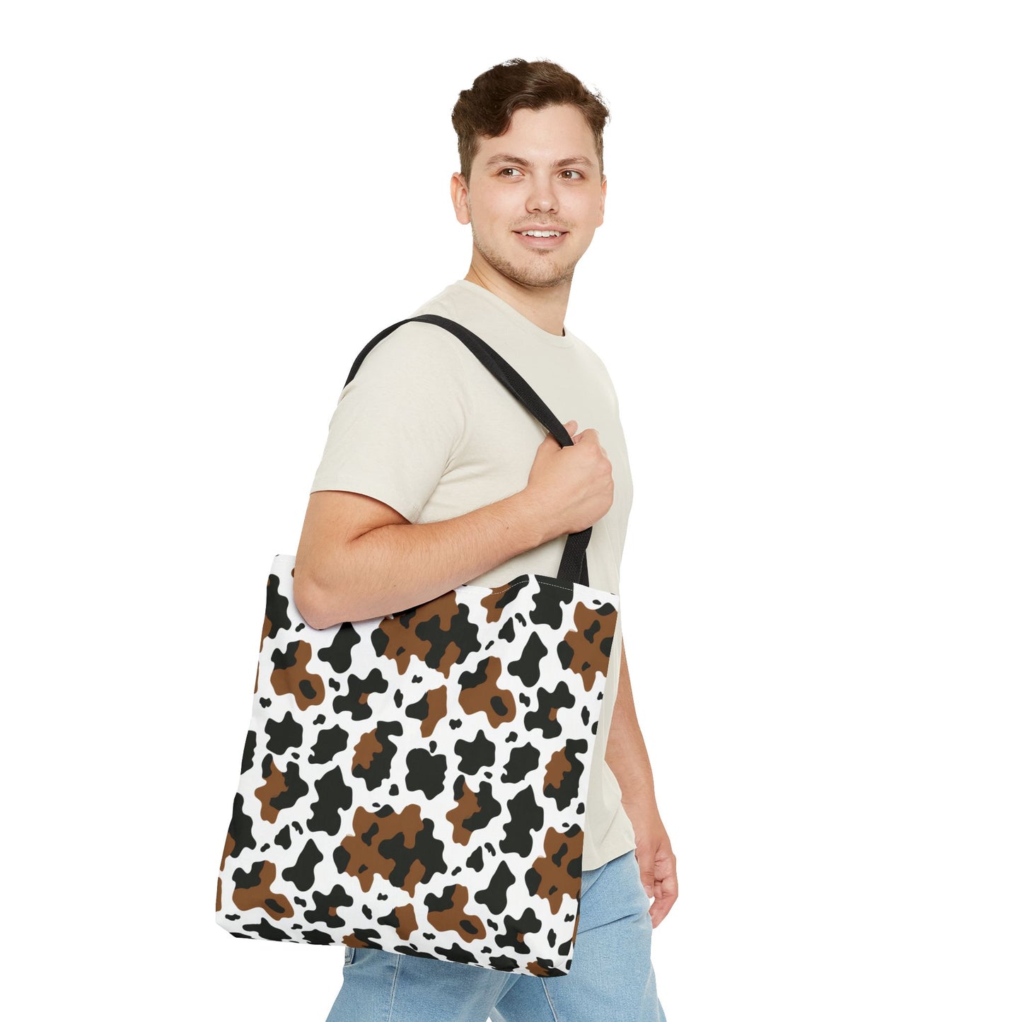Cowhide Print Tote Bag