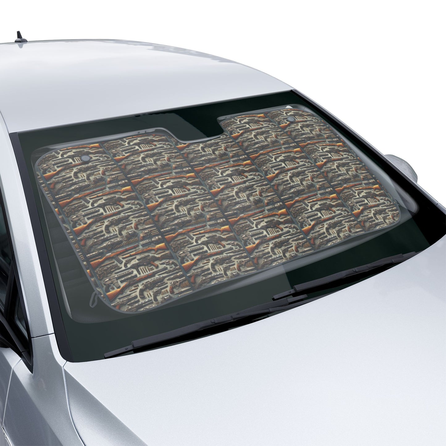 Tactical Car Sun Shades for Summer, UV Protection for Cars, Auto Accessories, Perfect for Road Trips, Gifts for Car Lovers, Unique Designs