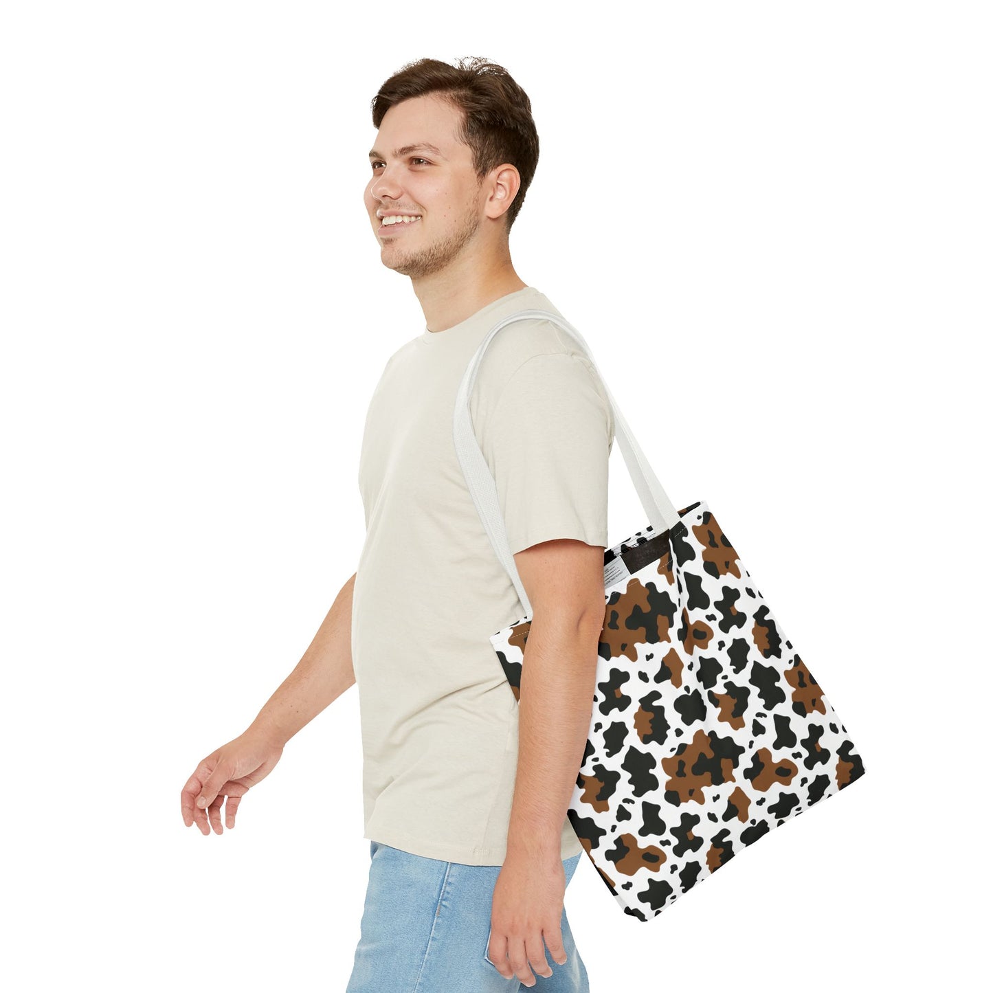 Cowhide Print Tote Bag