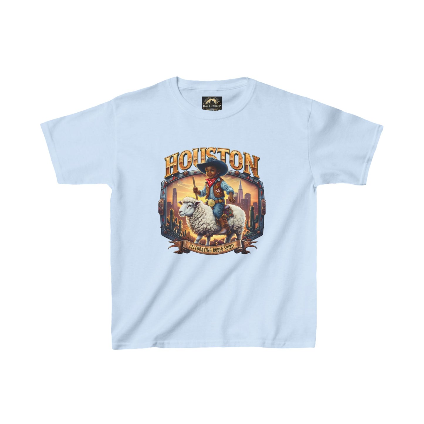 Houston Rodeo Kids Tee: Sheep Ride