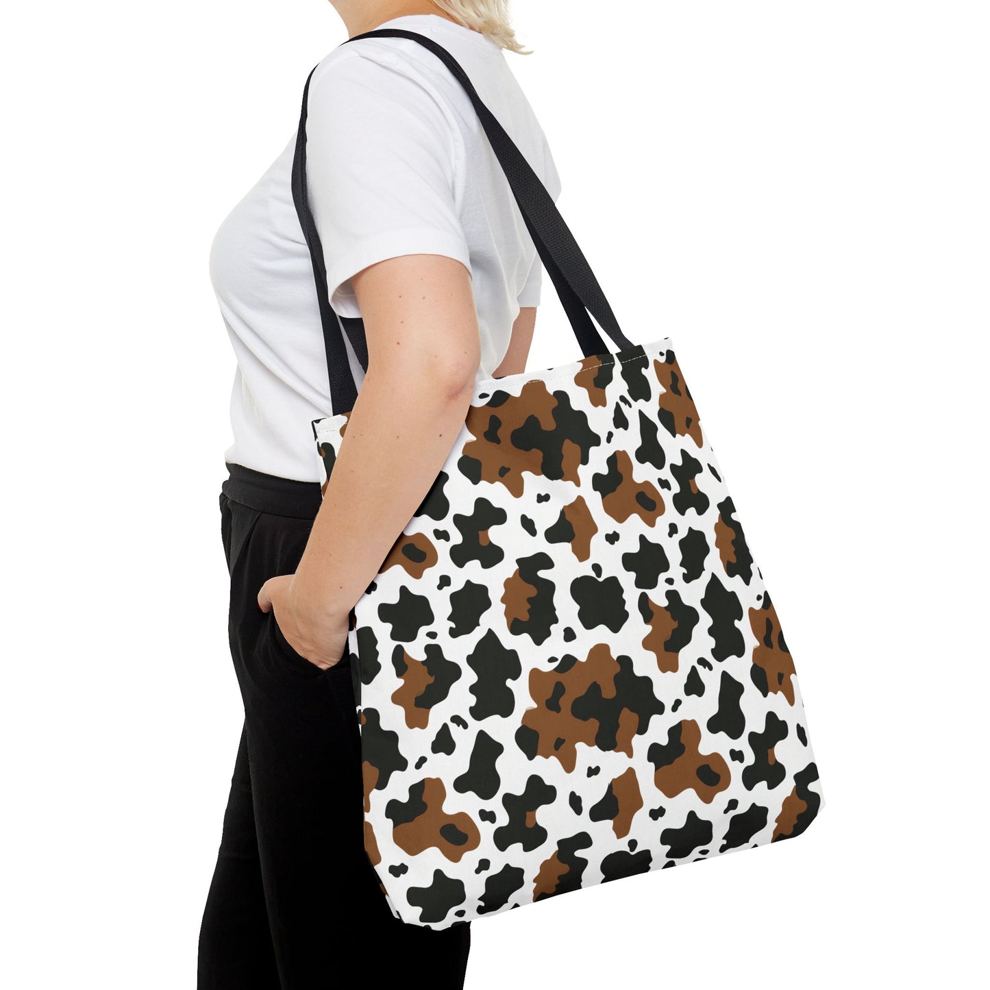 Cowhide Print Tote Bag